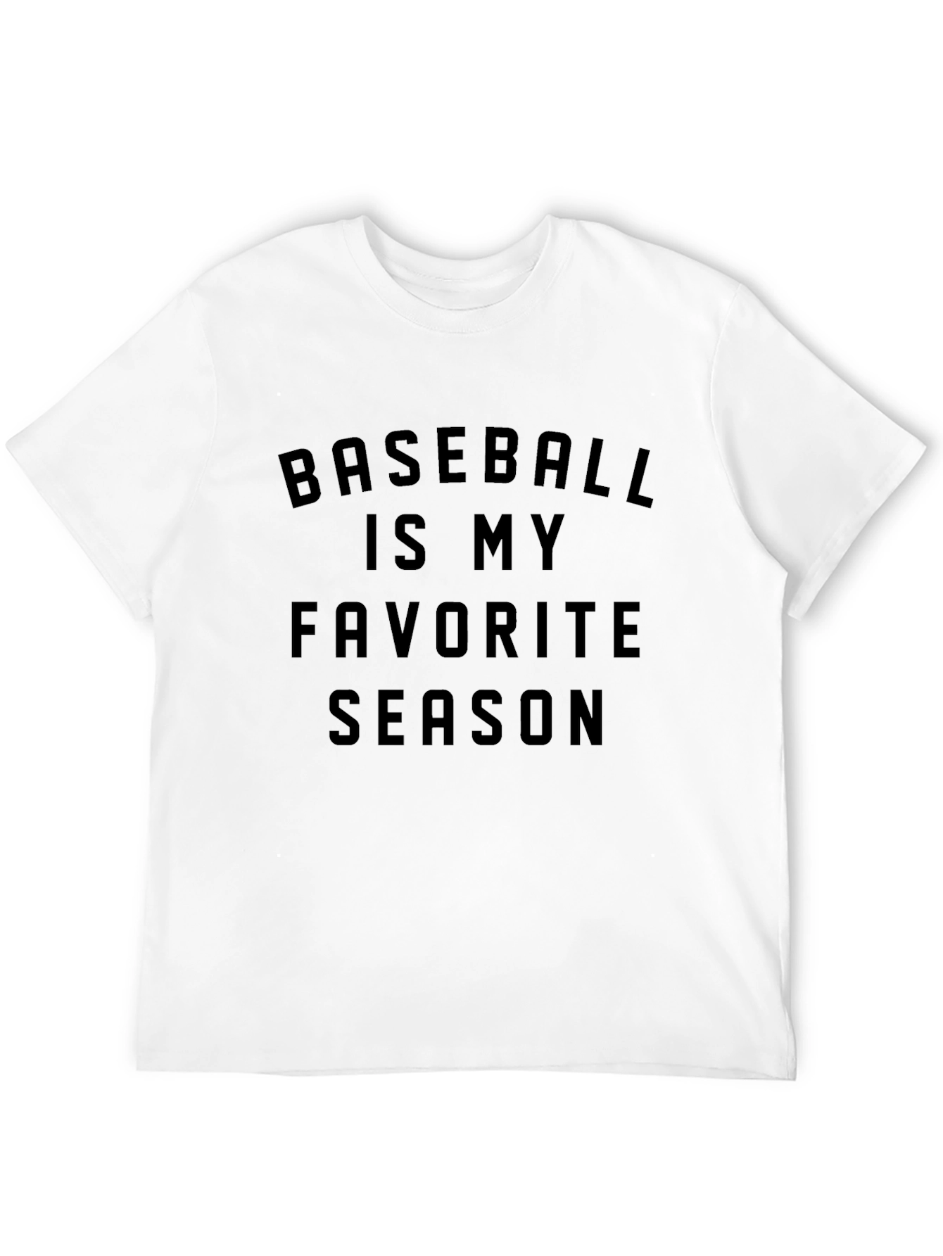 Camiseta Negra Béisbol es mi Temporada Favorita
