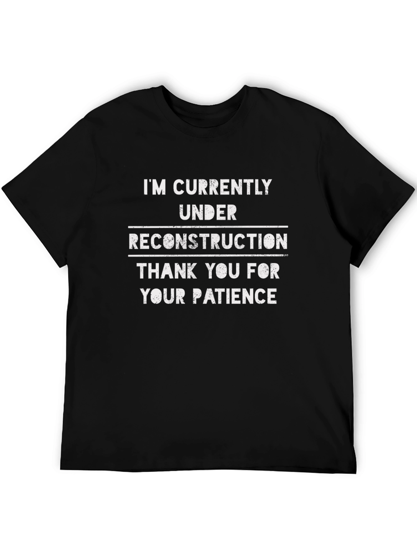 Camiseta Negra: En Reconstrucción - Paciencia