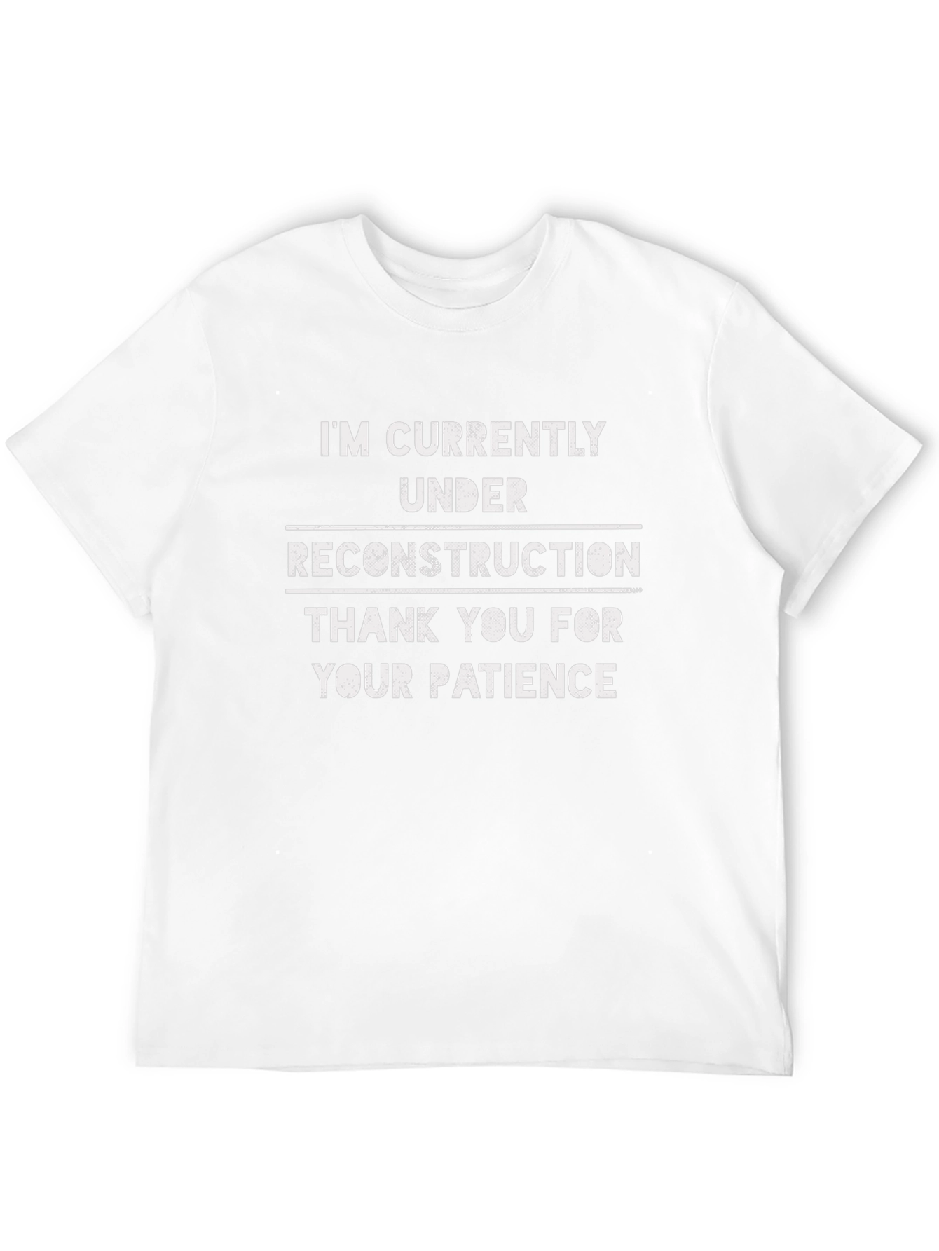 Camiseta Negra: En Reconstrucción - Paciencia
