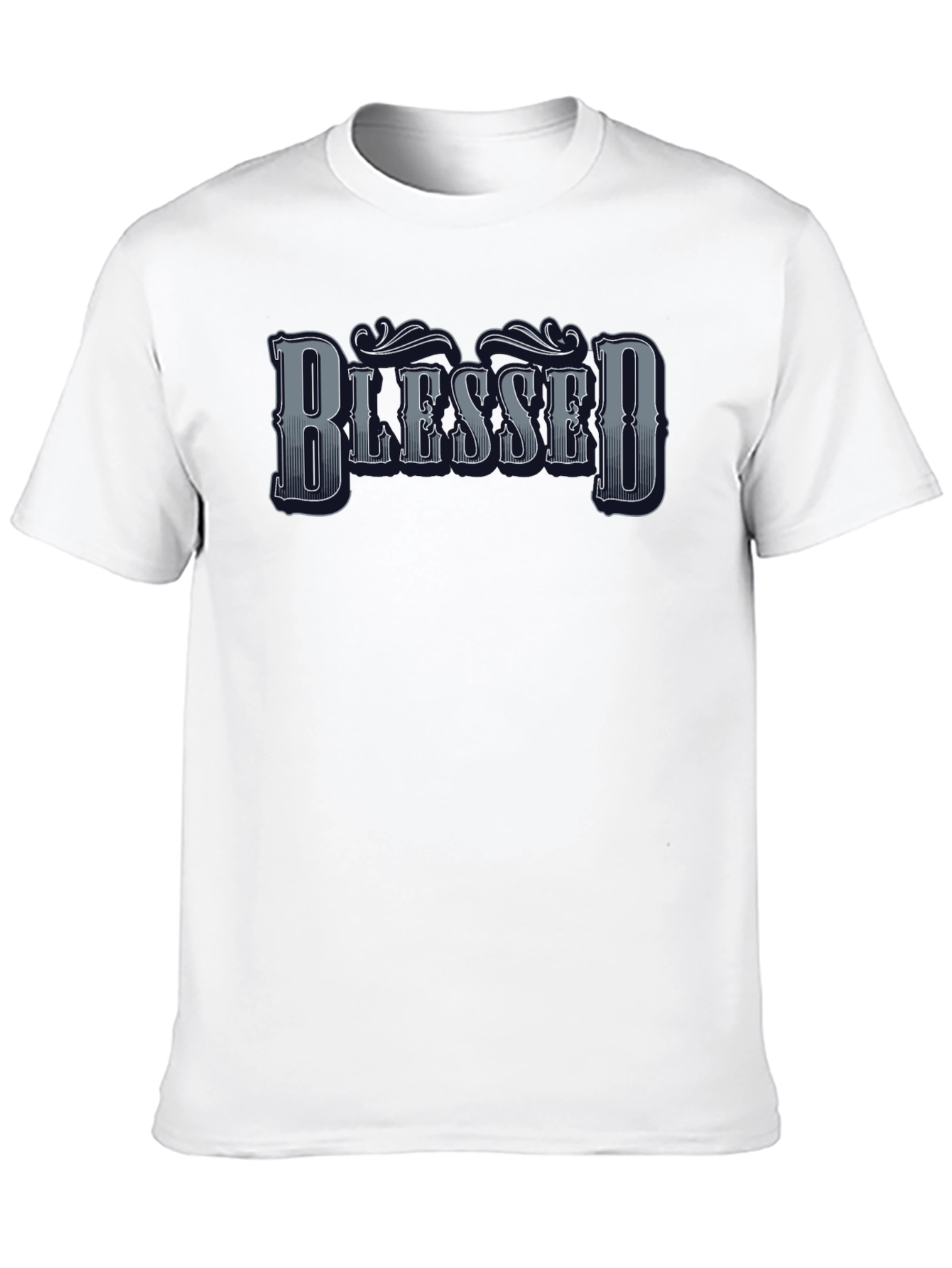 Camiseta Negra Blessed para Hombre
