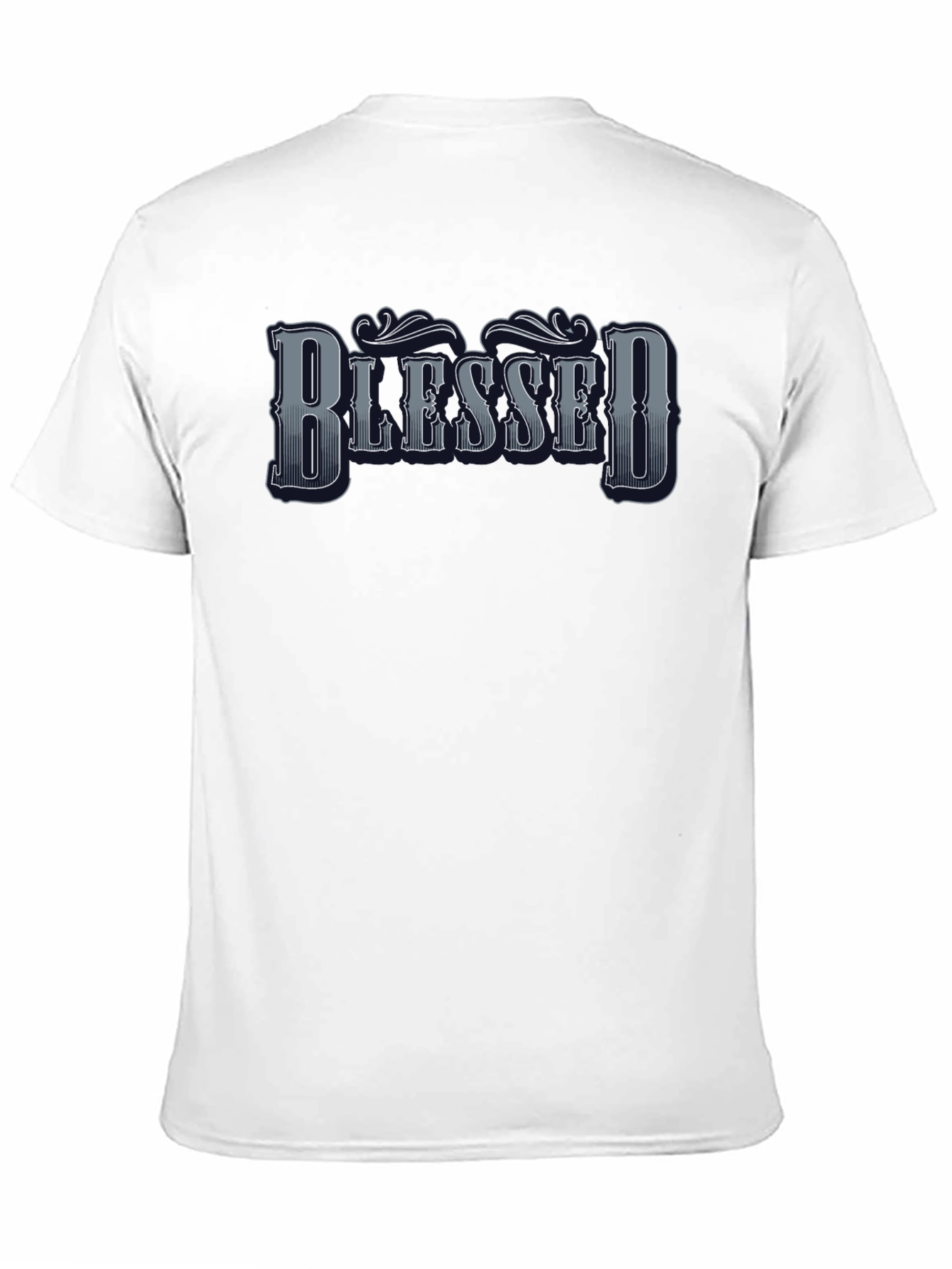 Camiseta Negra Blessed para Hombre