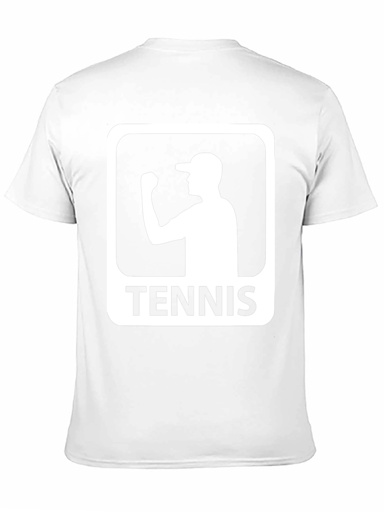 Camiseta Negra Diseño Tenis para Hombre