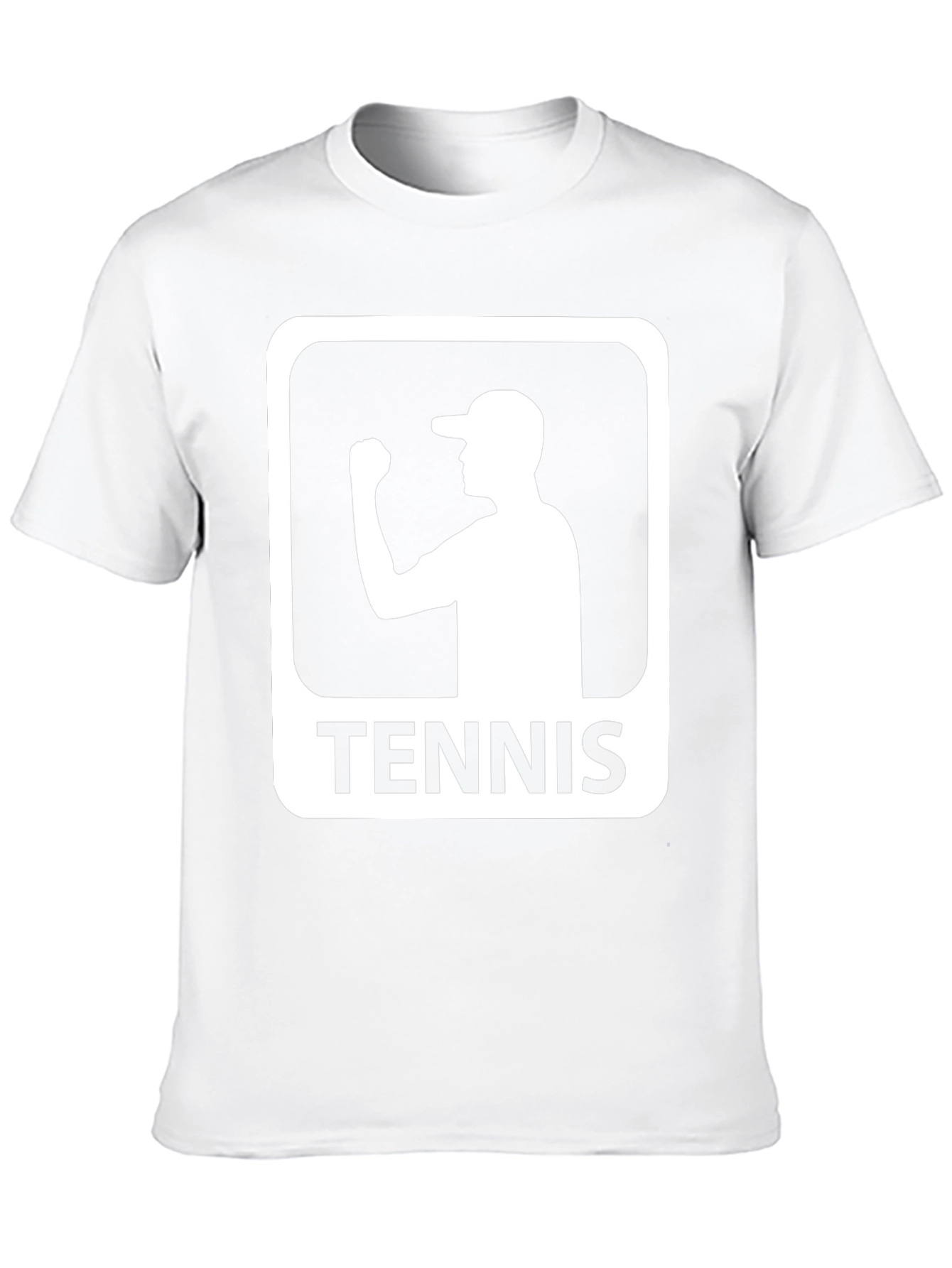 Camiseta Negra Diseño Tenis para Hombre