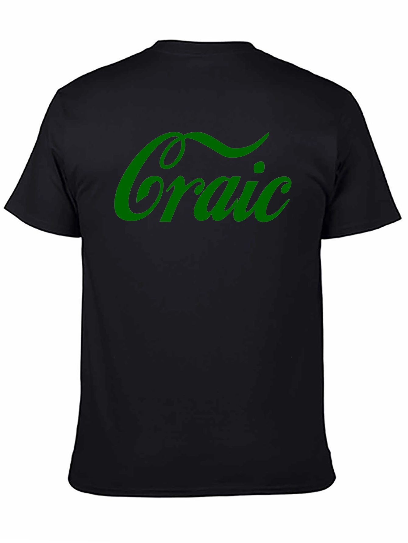 Camiseta Negra Craic Irlandés Divertida