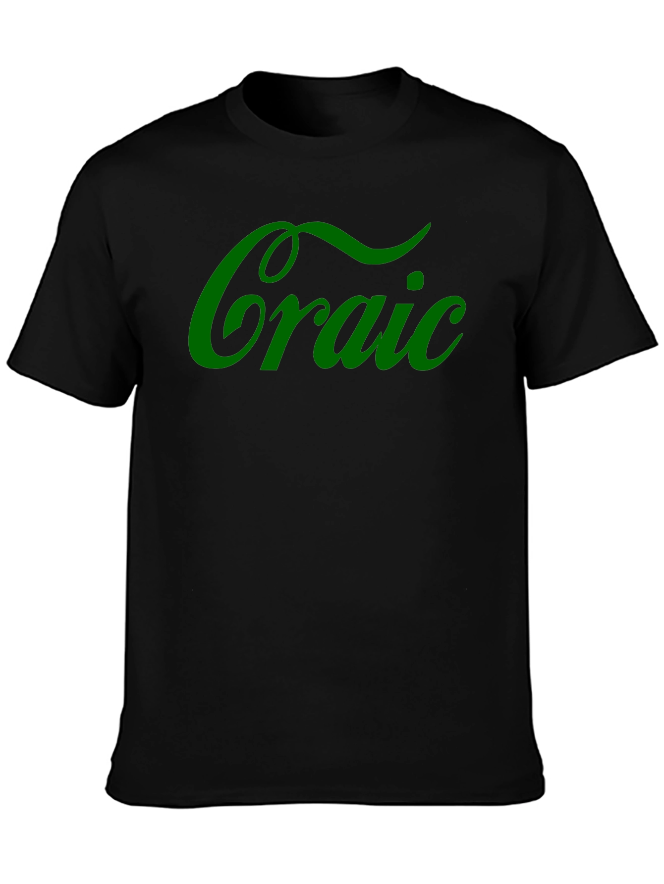 Camiseta Negra Craic Irlandés Divertida