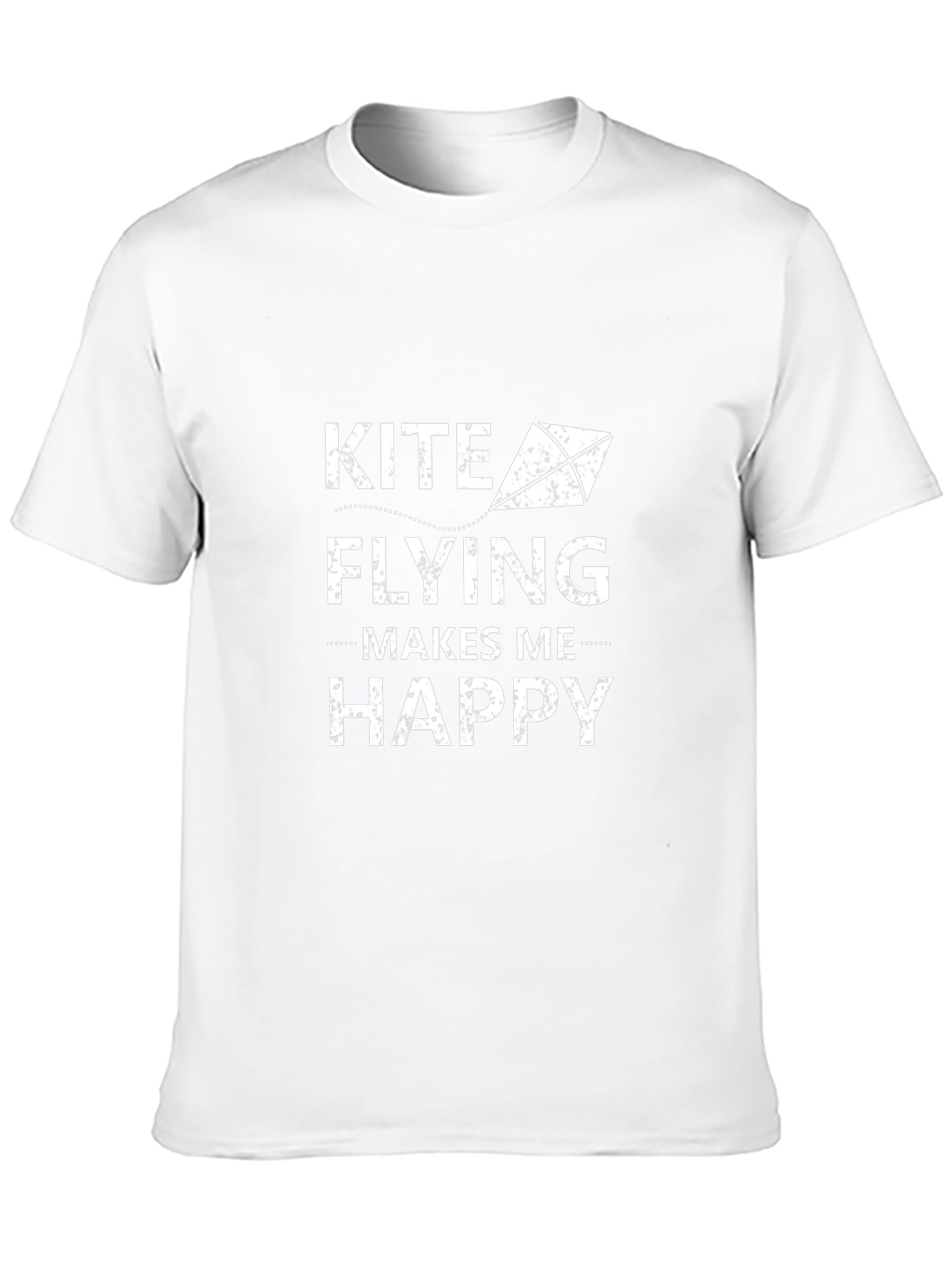 Camiseta Negra: Kite Flying Makes Me Happy