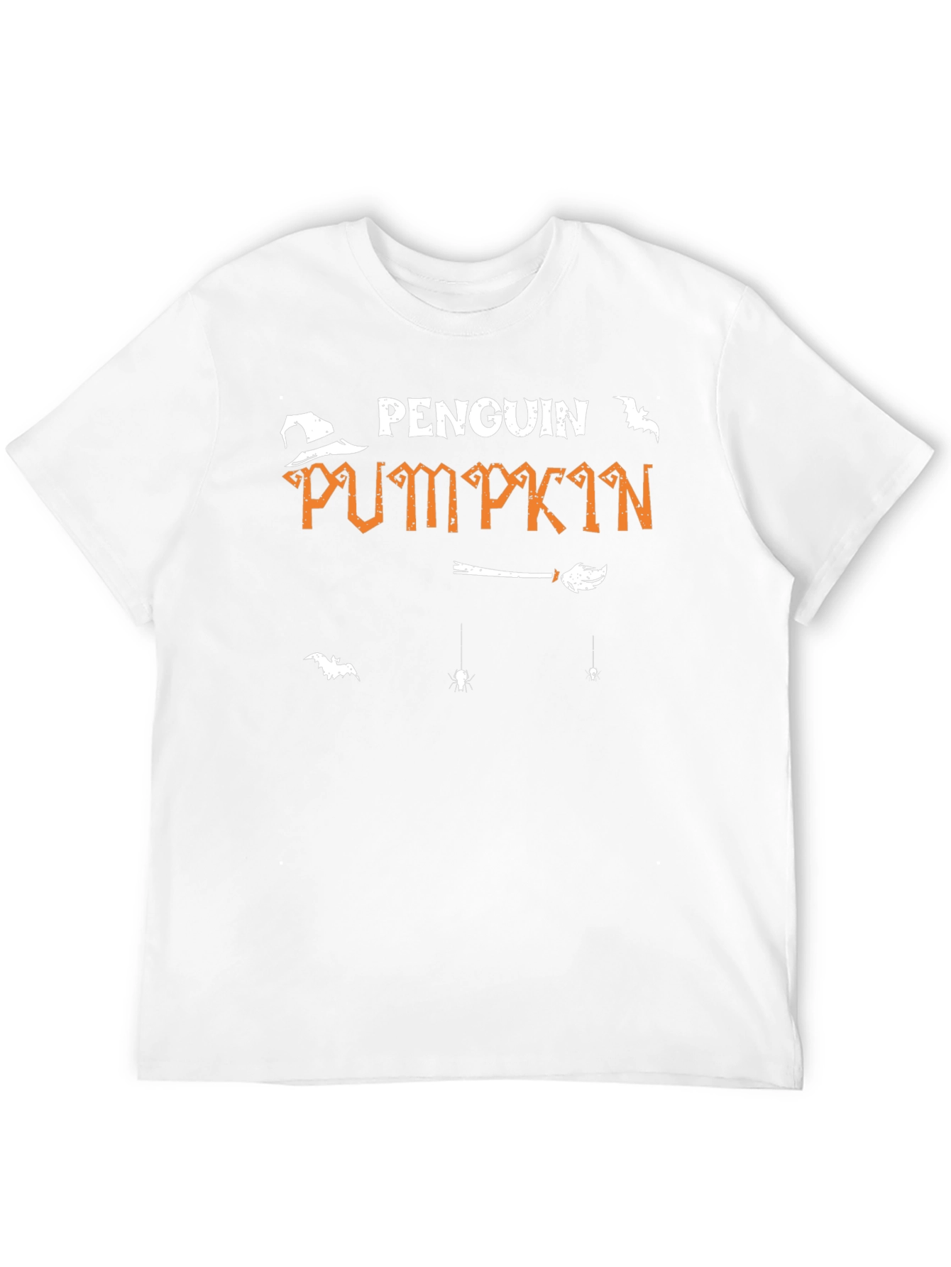 Camiseta Negra Penguin Pumpkin Halloween
