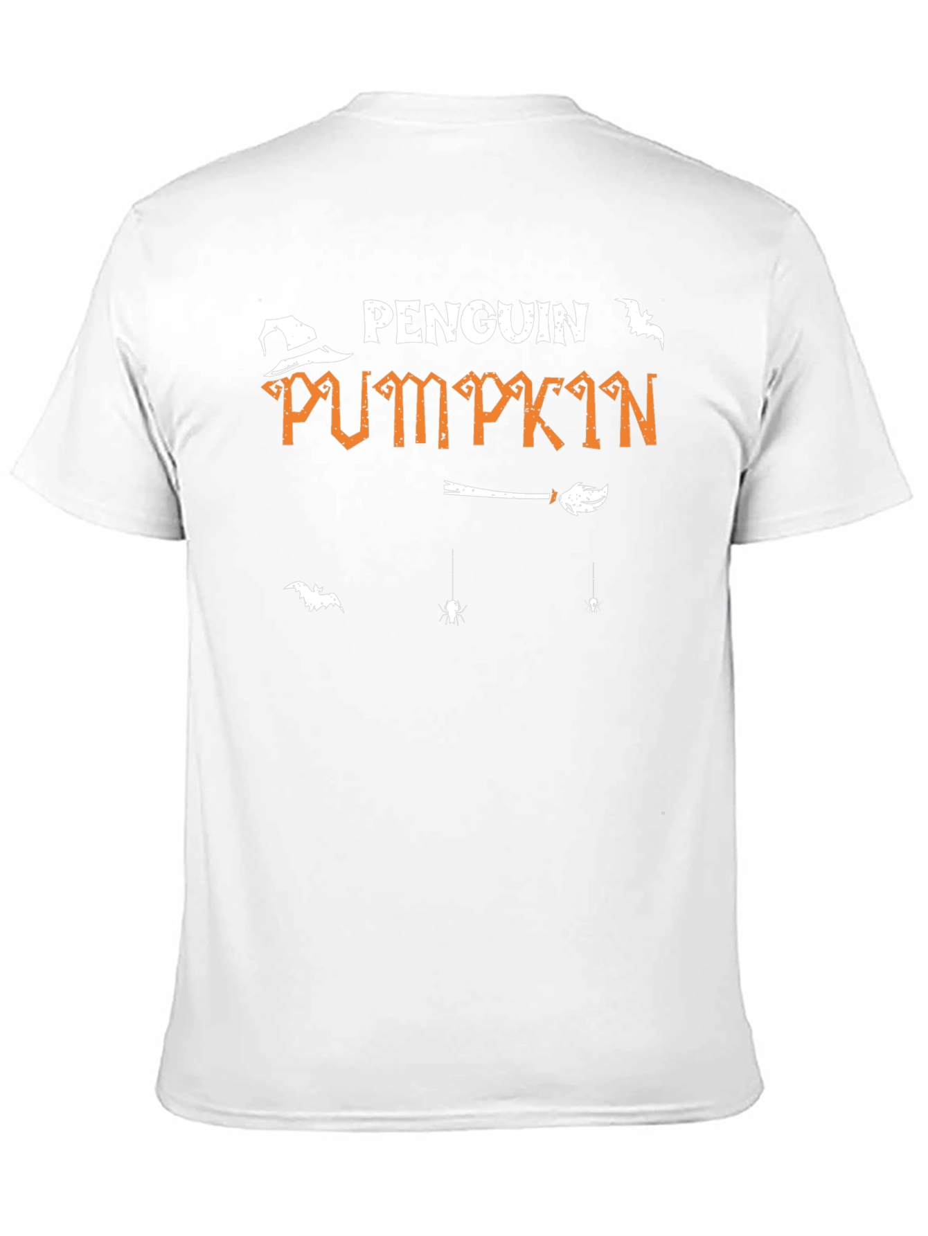 Camiseta Negra Penguin Pumpkin Halloween