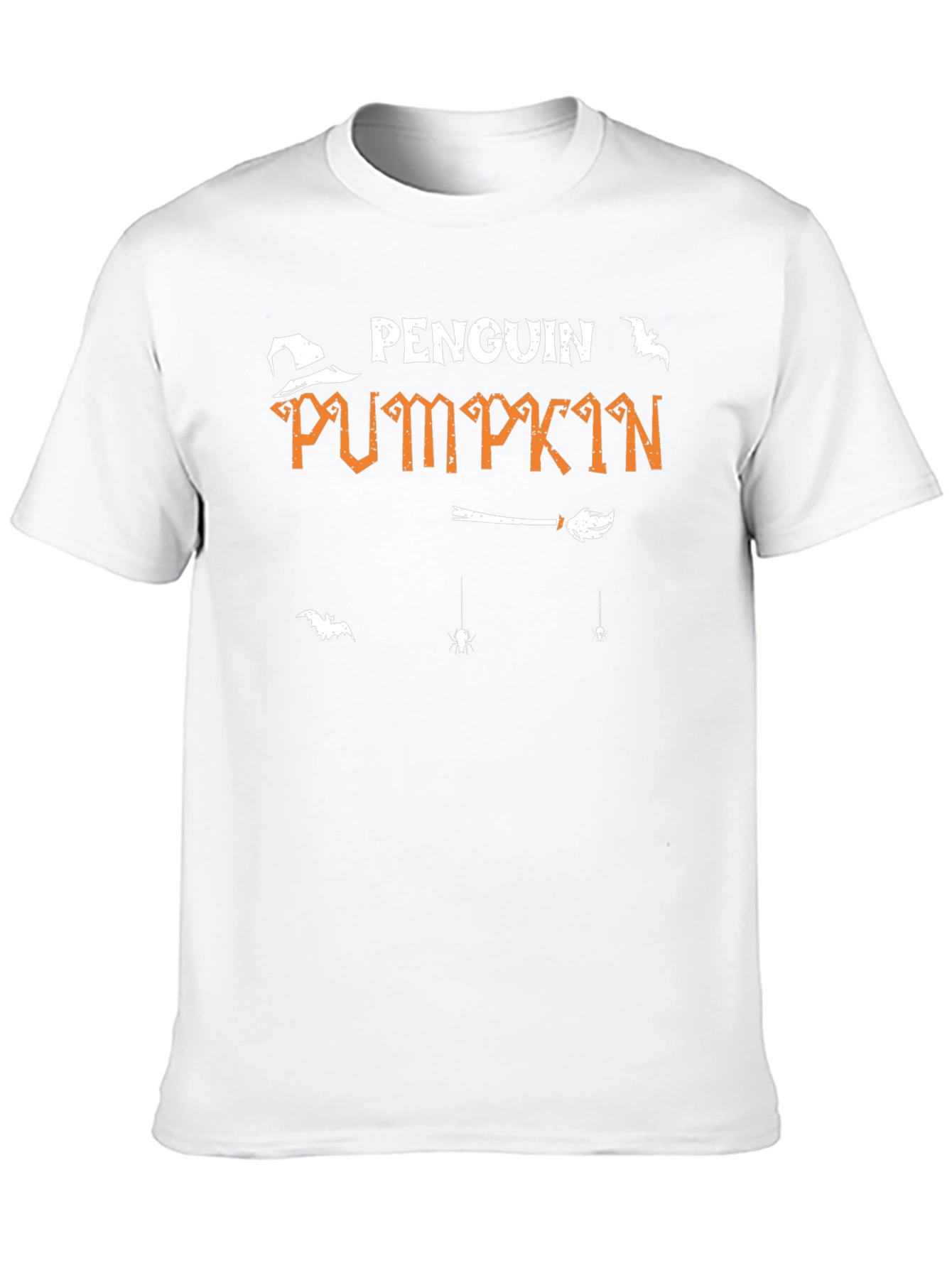 Camiseta Negra Penguin Pumpkin Halloween