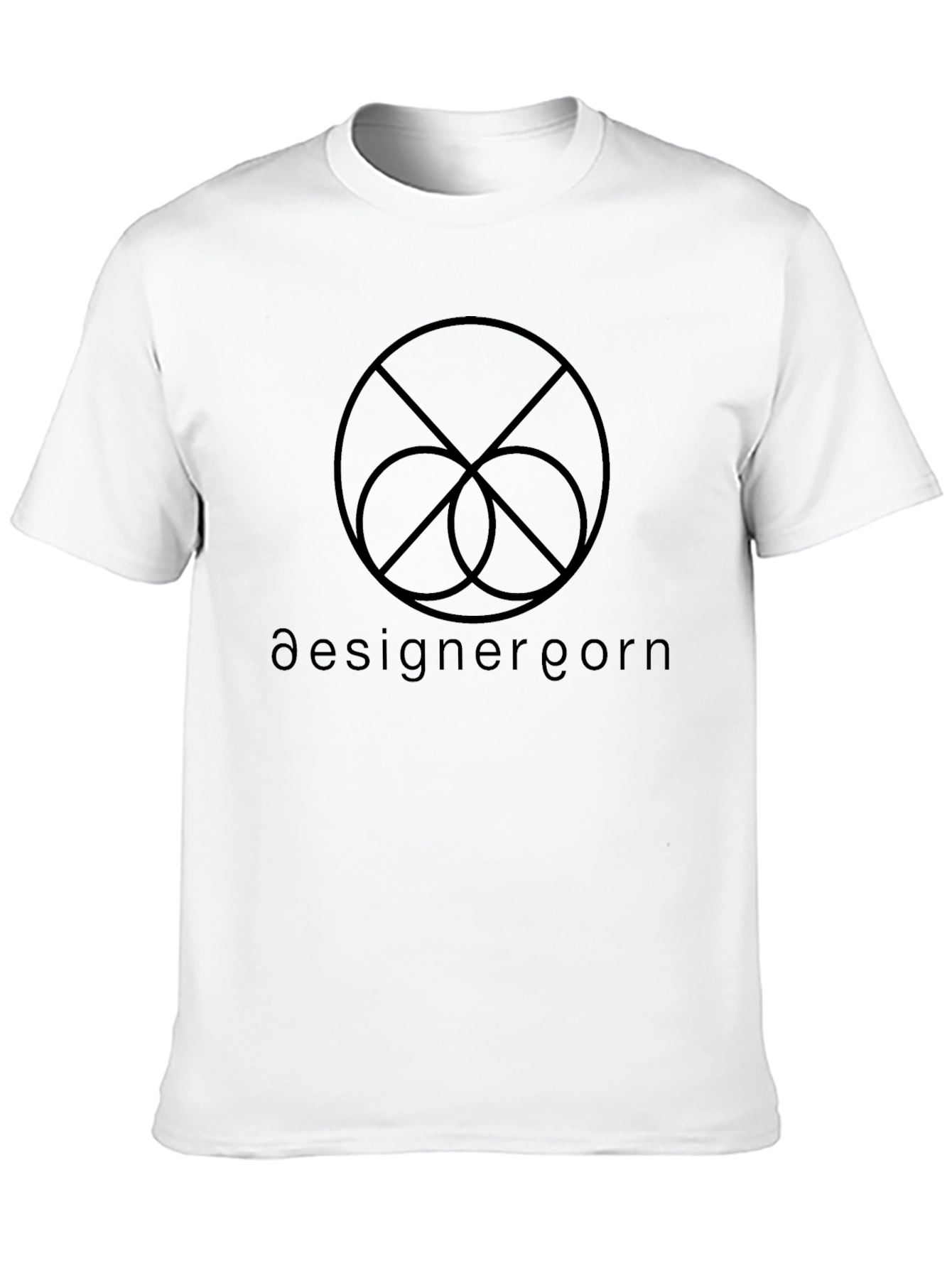 Camiseta Negra con Diseño Gráfico Abstracto y Texto