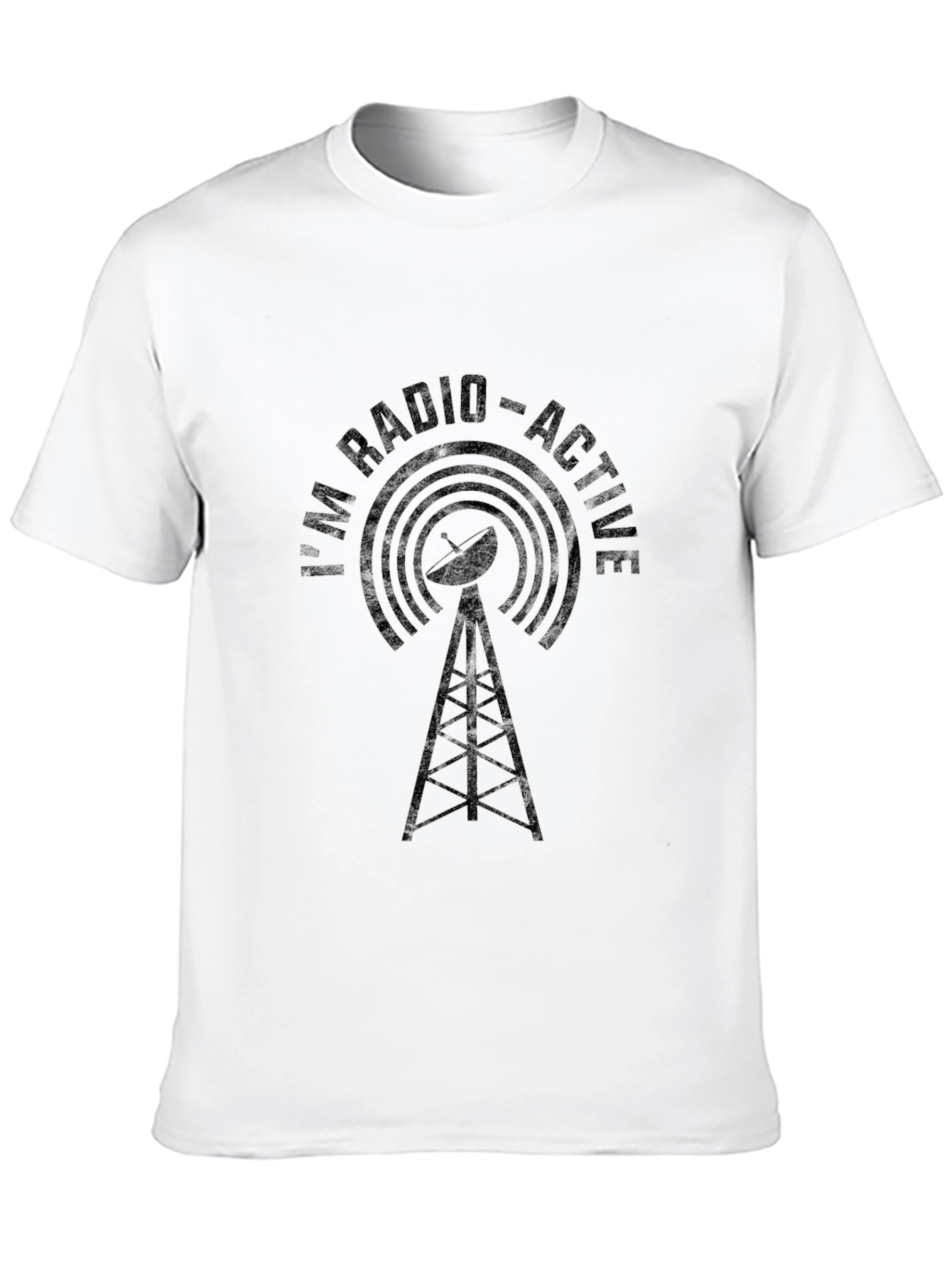 Camiseta Negra Soy Radio-Activo Hombre