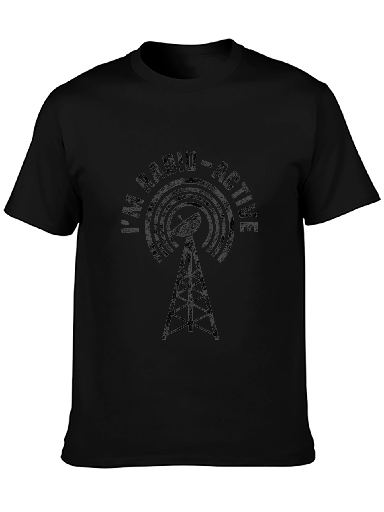 Camiseta Negra Soy Radio-Activo Hombre