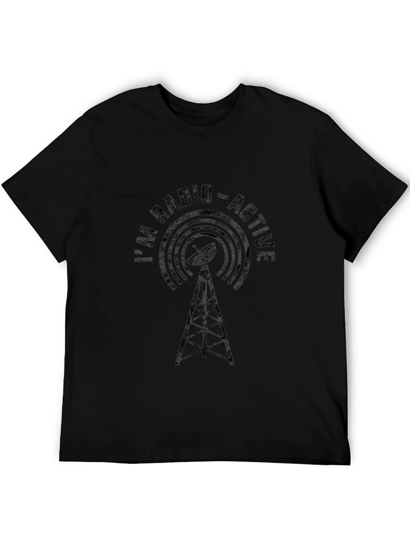 Camiseta Negra Soy Radio-Activo Hombre