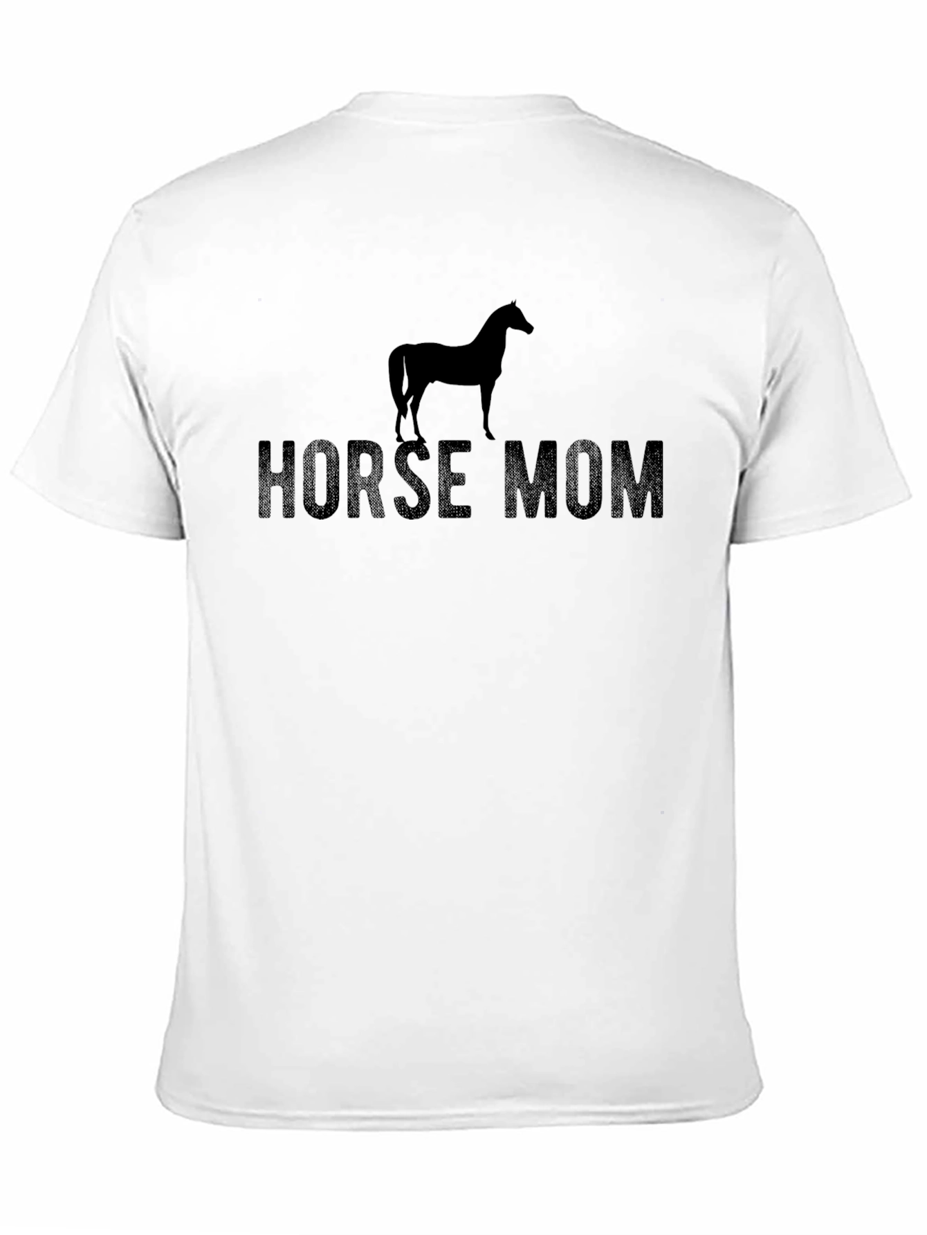 Camiseta Negra Horse Mom para Amantes de Caballos