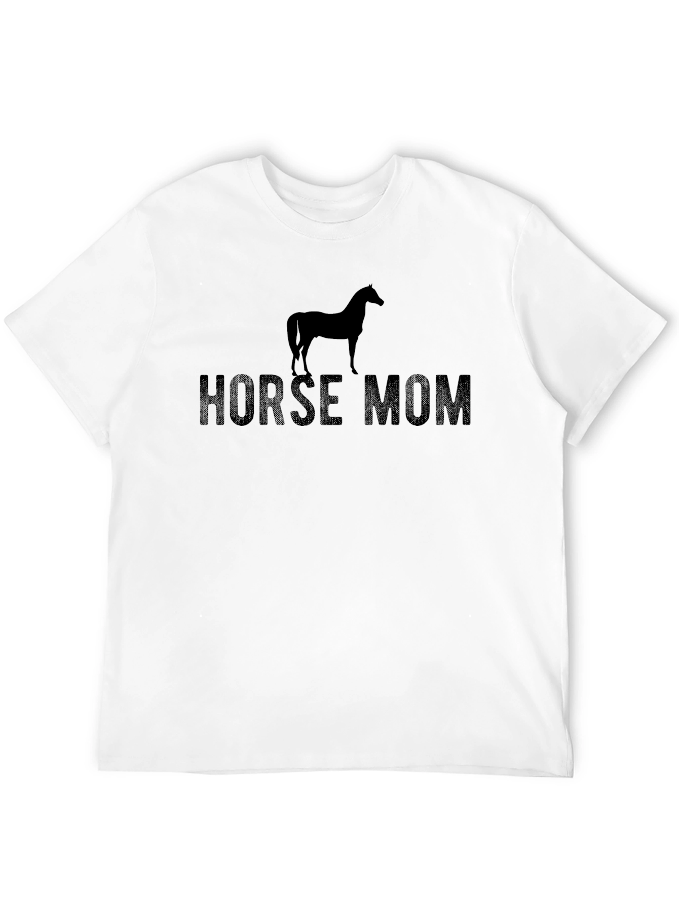 Camiseta Negra Horse Mom para Amantes de Caballos