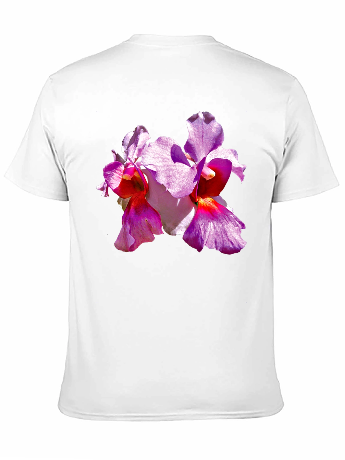 Camiseta Negra con Orquídeas