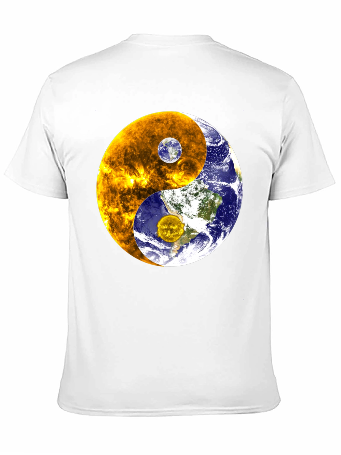 Camiseta Yin Yang Sol Tierra Universo