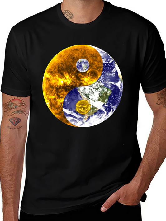 Camiseta Yin Yang Sol Tierra Universo