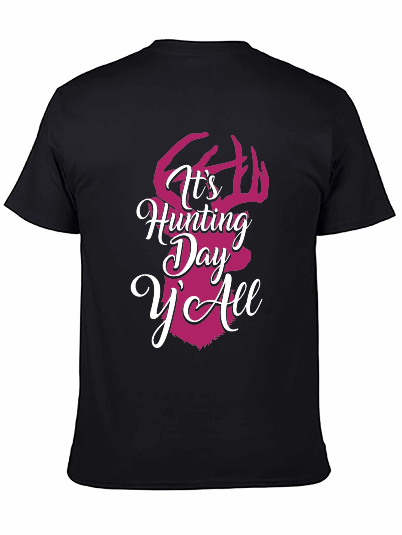 Camiseta Negra con Diseño de Caza