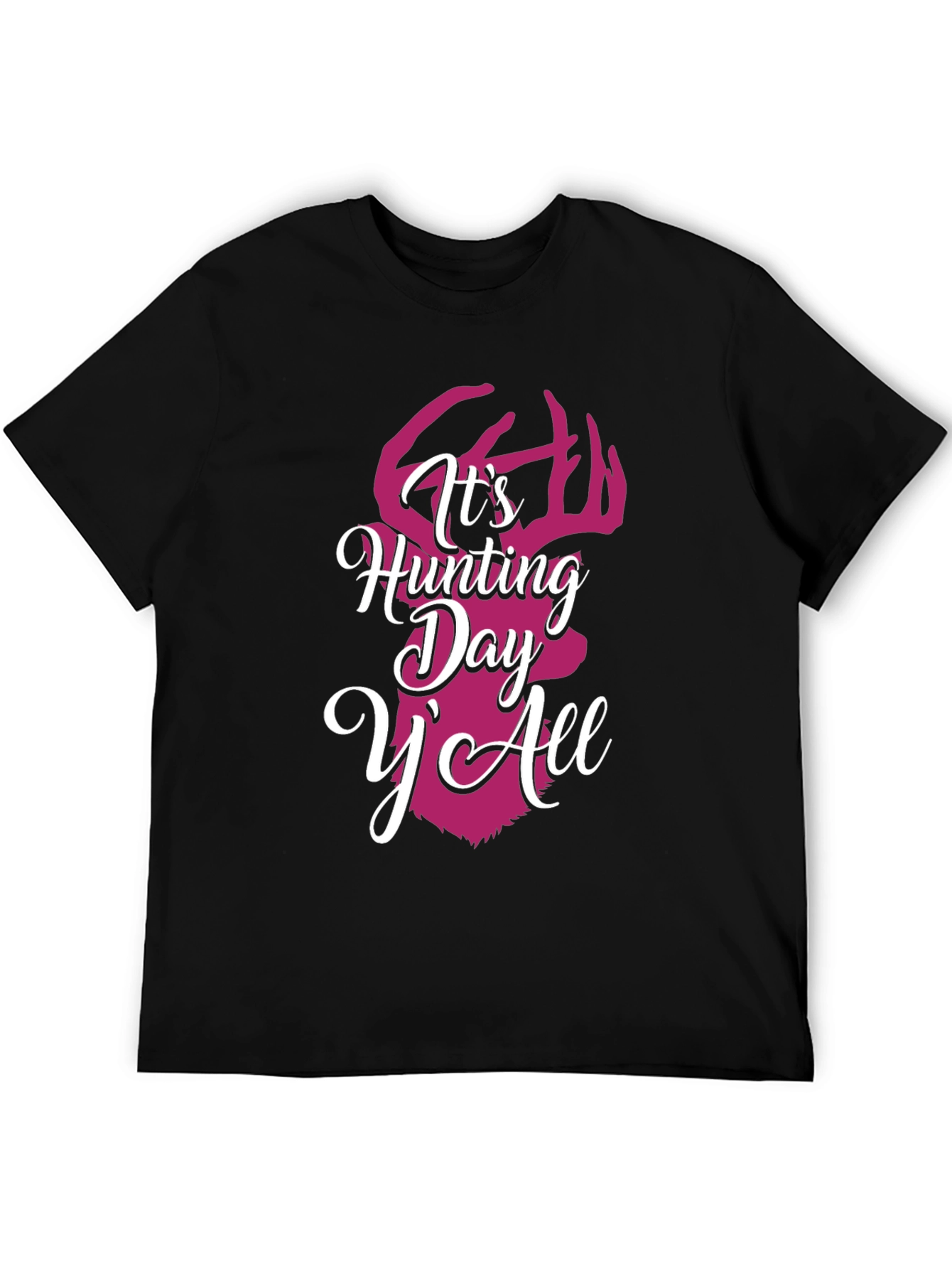 Camiseta Negra con Diseño de Caza