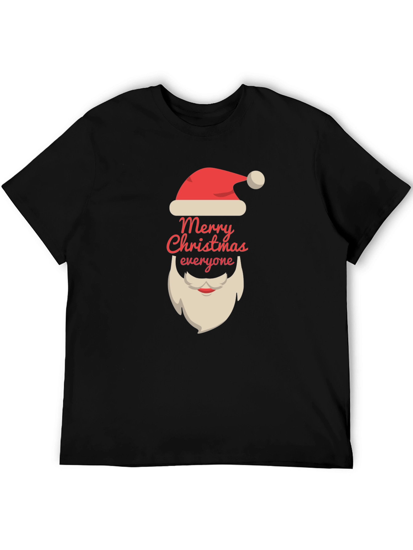 Camiseta Negra Navideña - Feliz Navidad a Todos