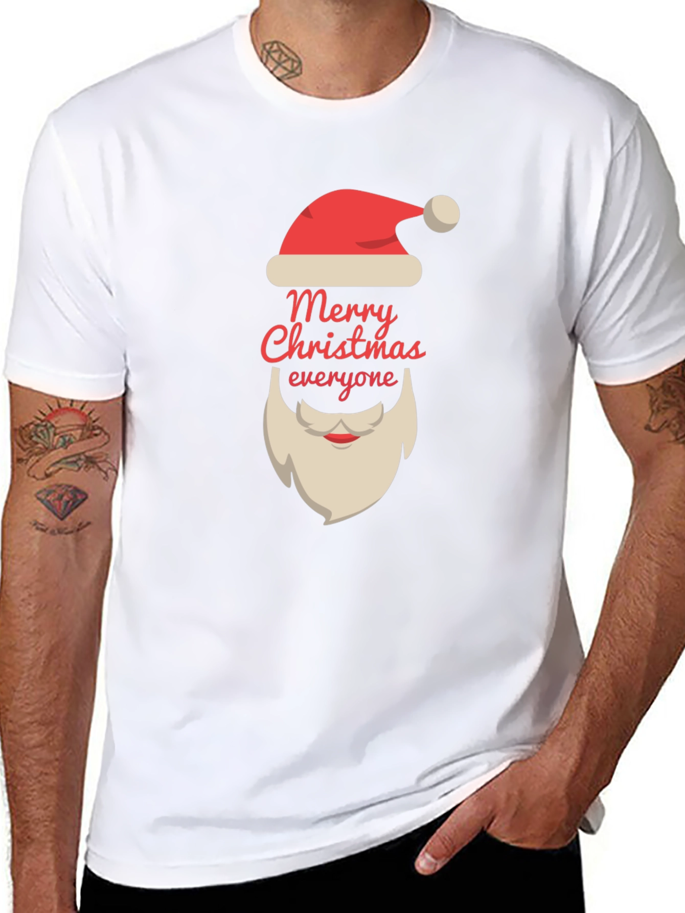 Camiseta Negra Navideña - Feliz Navidad a Todos