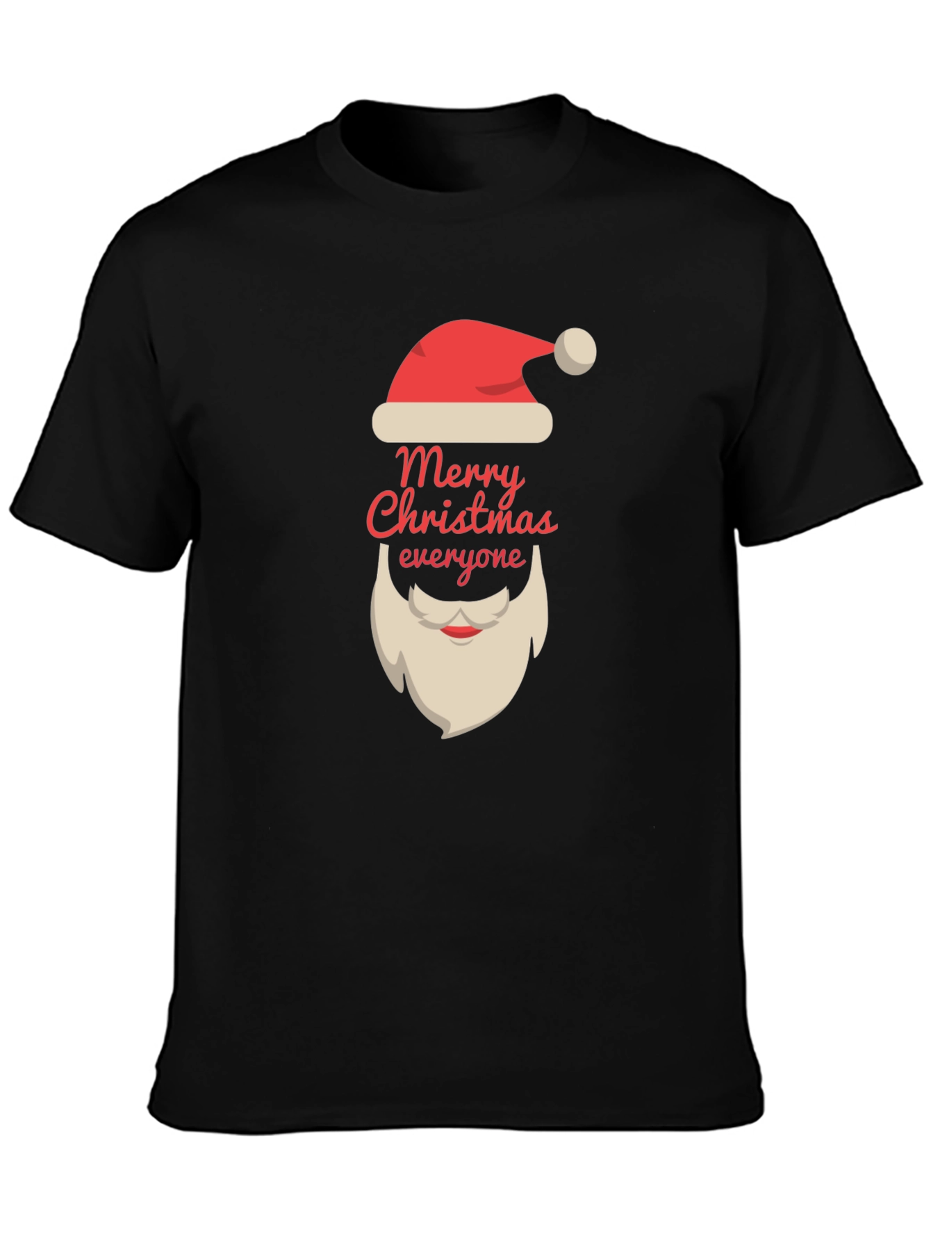 Camiseta Negra Navideña - Feliz Navidad a Todos