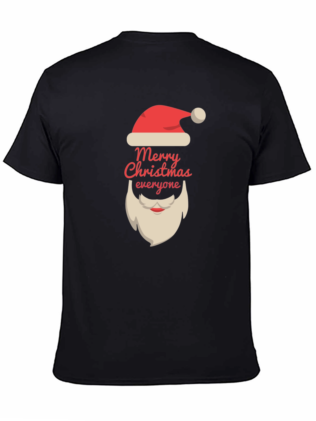 Camiseta Negra Navideña - Feliz Navidad a Todos
