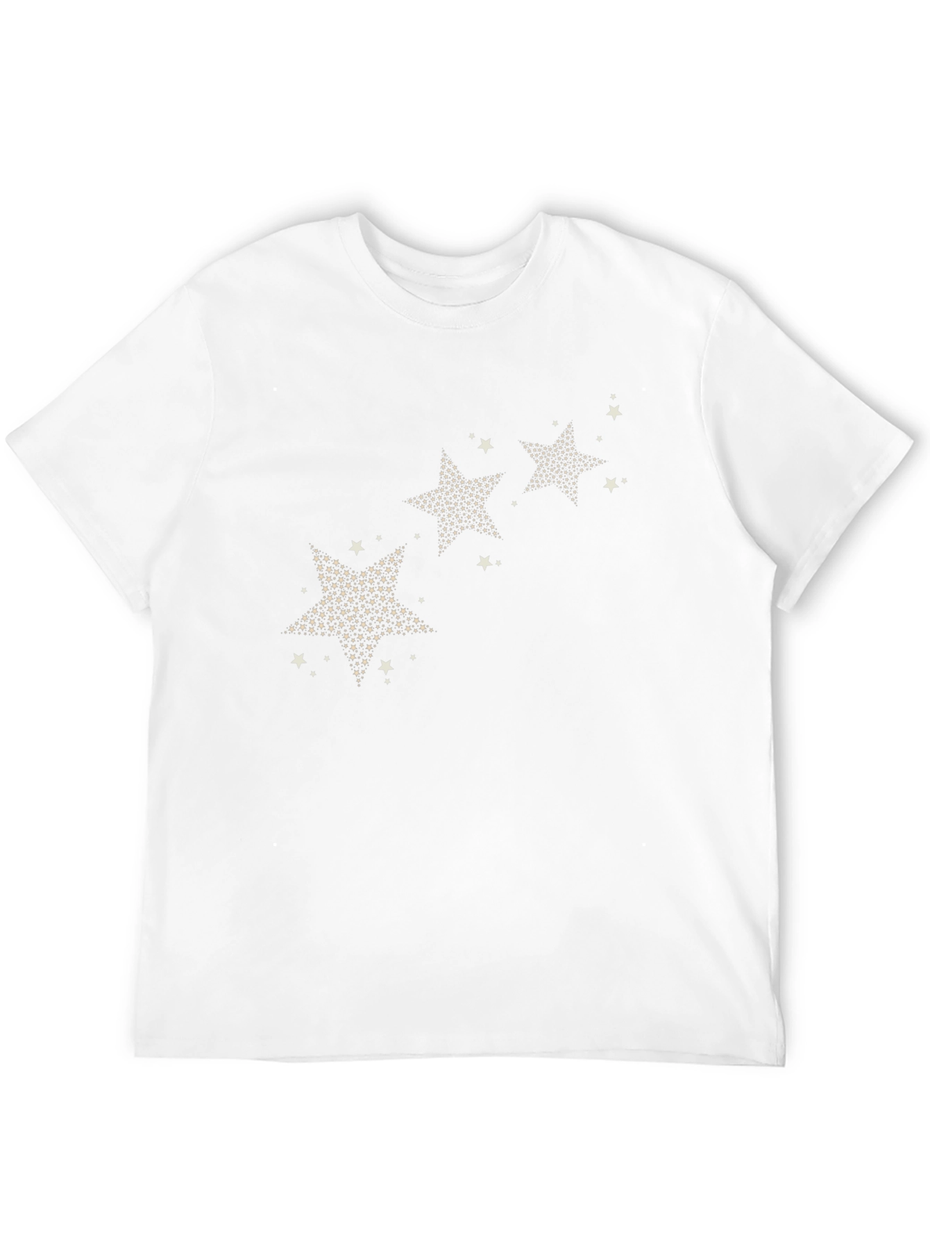 Camiseta Negra Estampado Estrellas Hombre