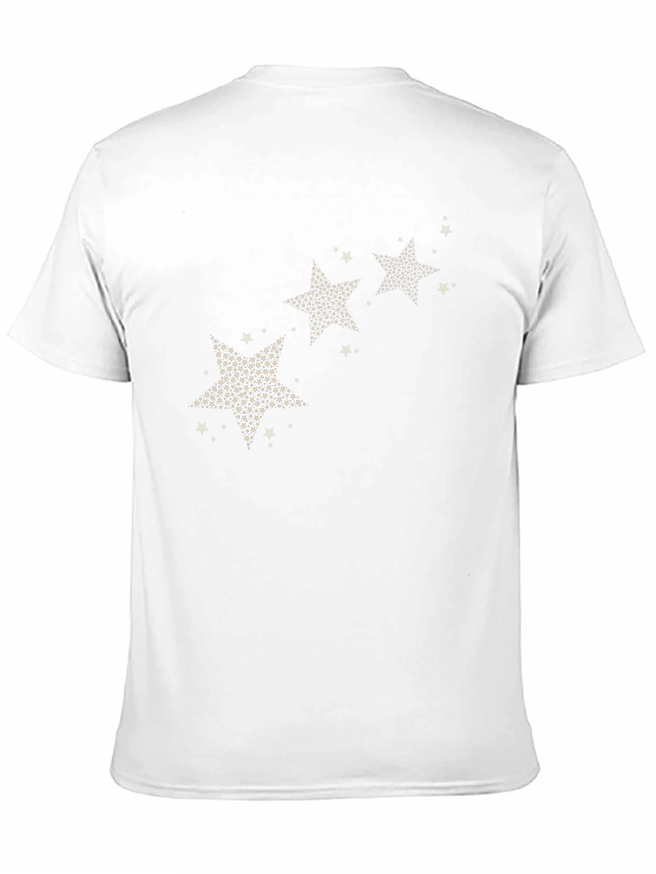 Camiseta Negra Estampado Estrellas Hombre