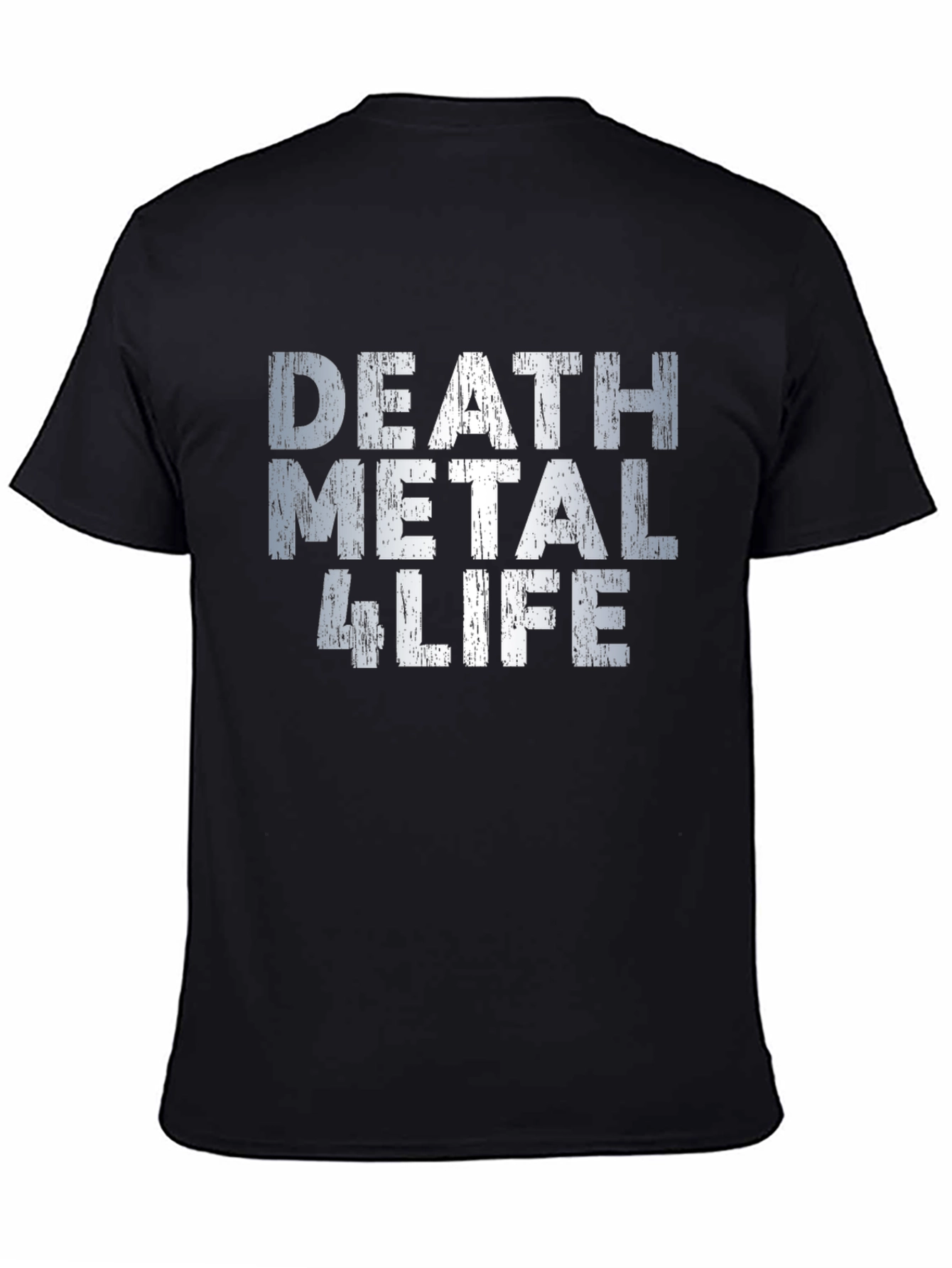 Camiseta Death Metal 4 Life - Estilo Grunge