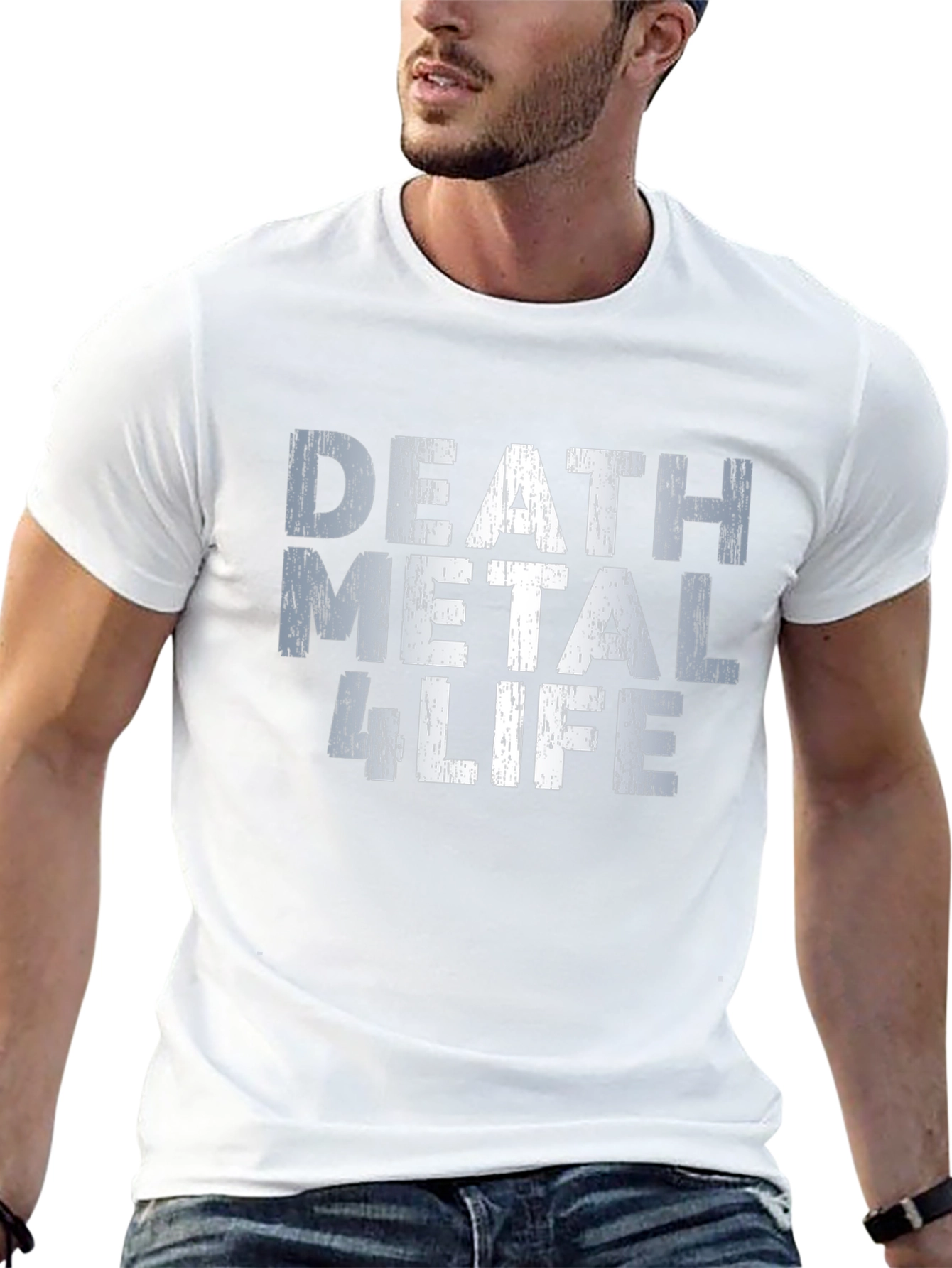 Camiseta Death Metal 4 Life - Estilo Grunge