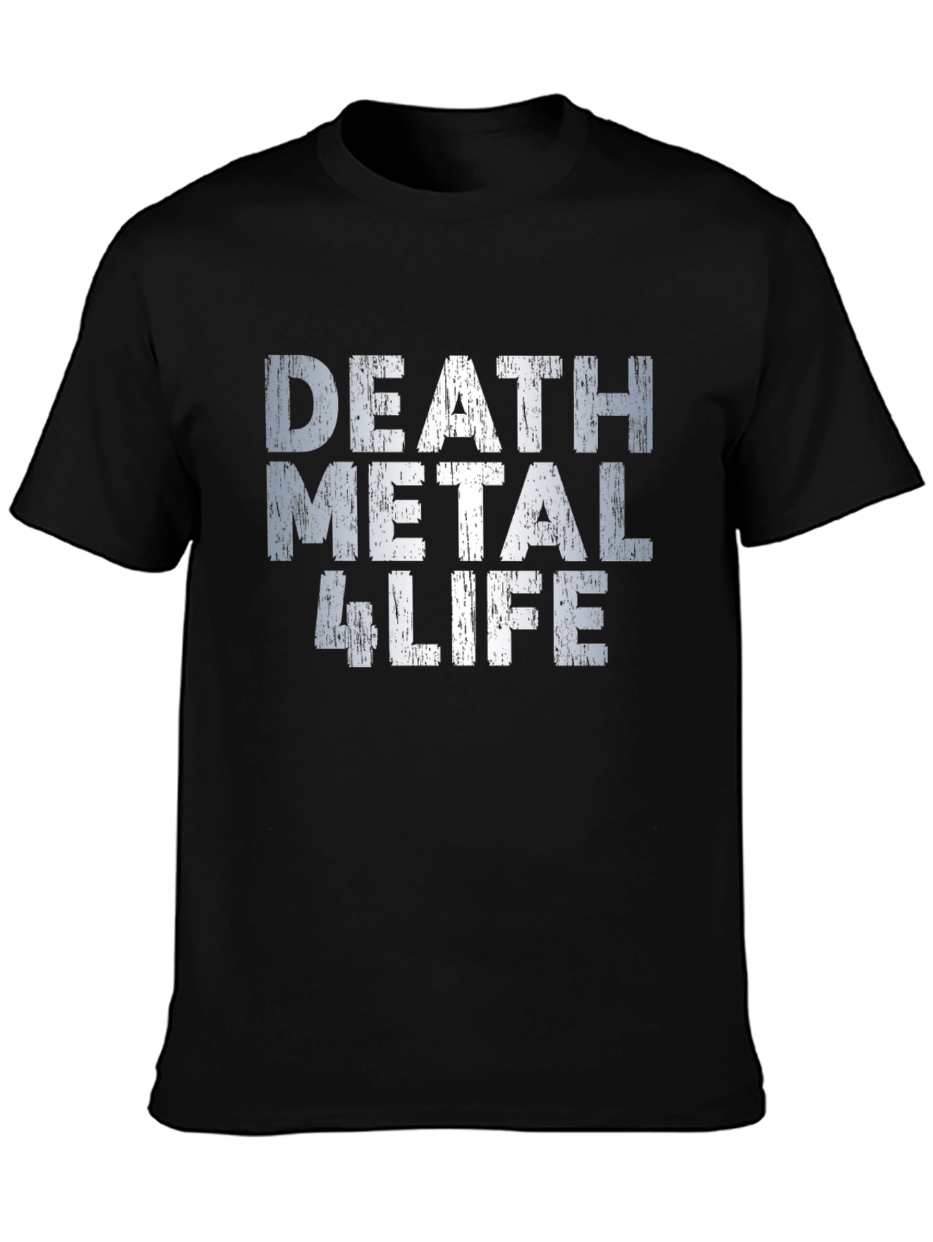 Camiseta Death Metal 4 Life - Estilo Grunge