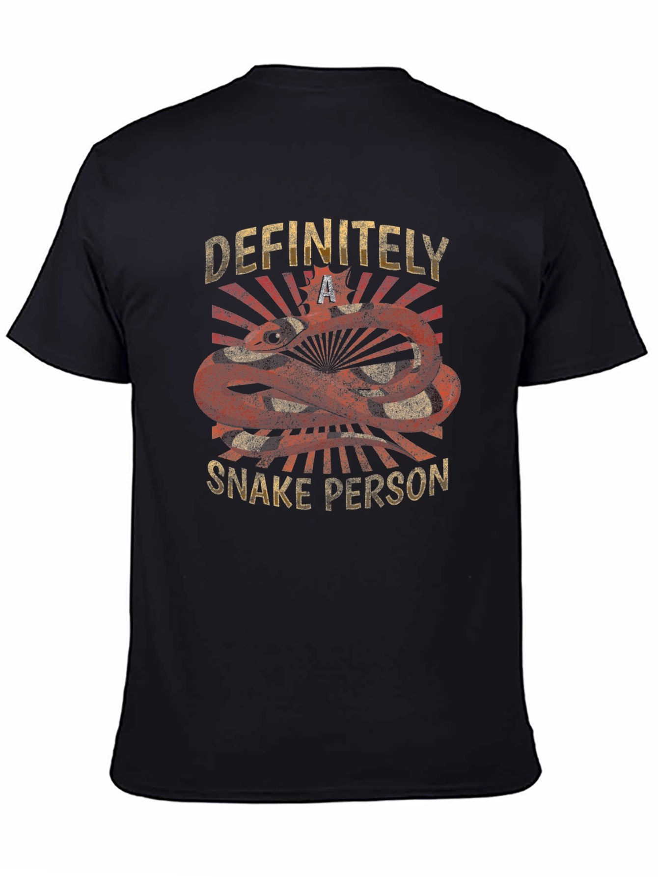 Camiseta Negra Definitivamente una Persona Serpiente