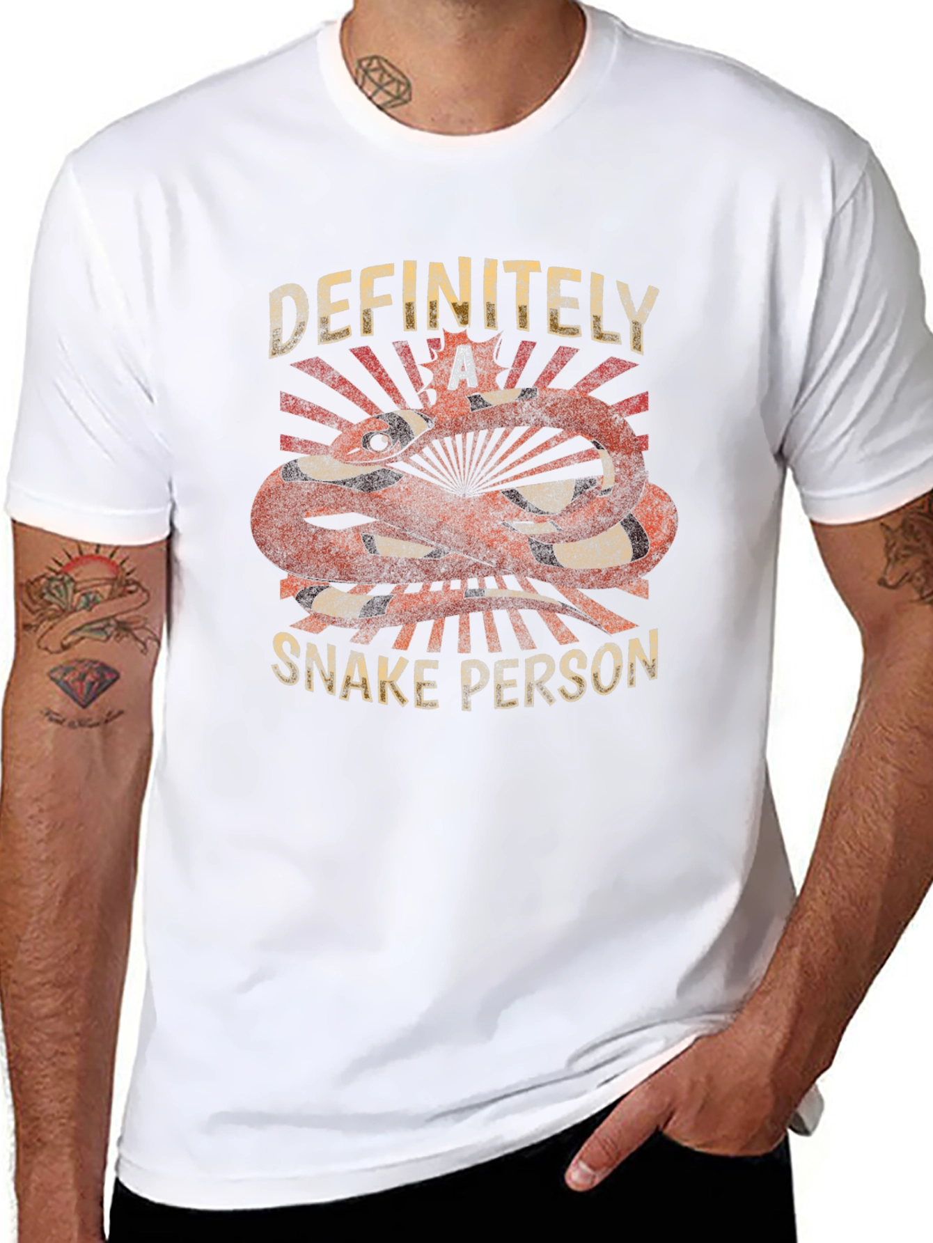 Camiseta Negra Definitivamente una Persona Serpiente