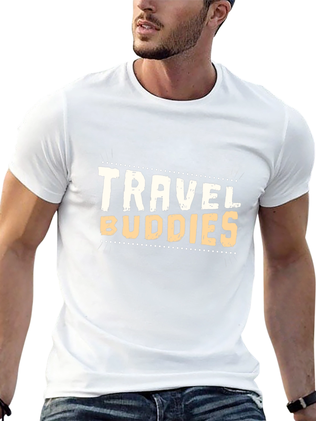 Camiseta Negra Travel Buddies