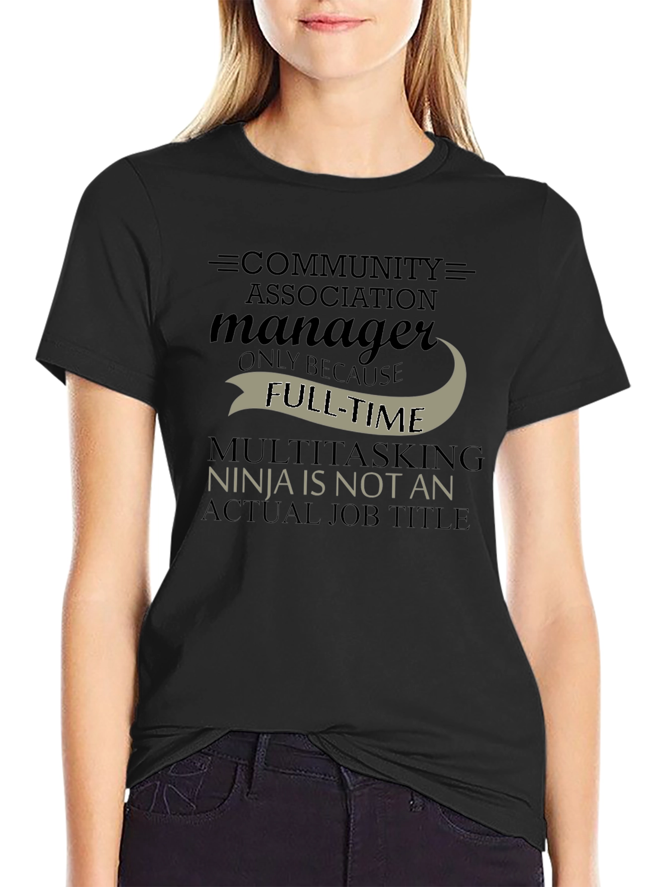 Camiseta Negra: Community Association Manager