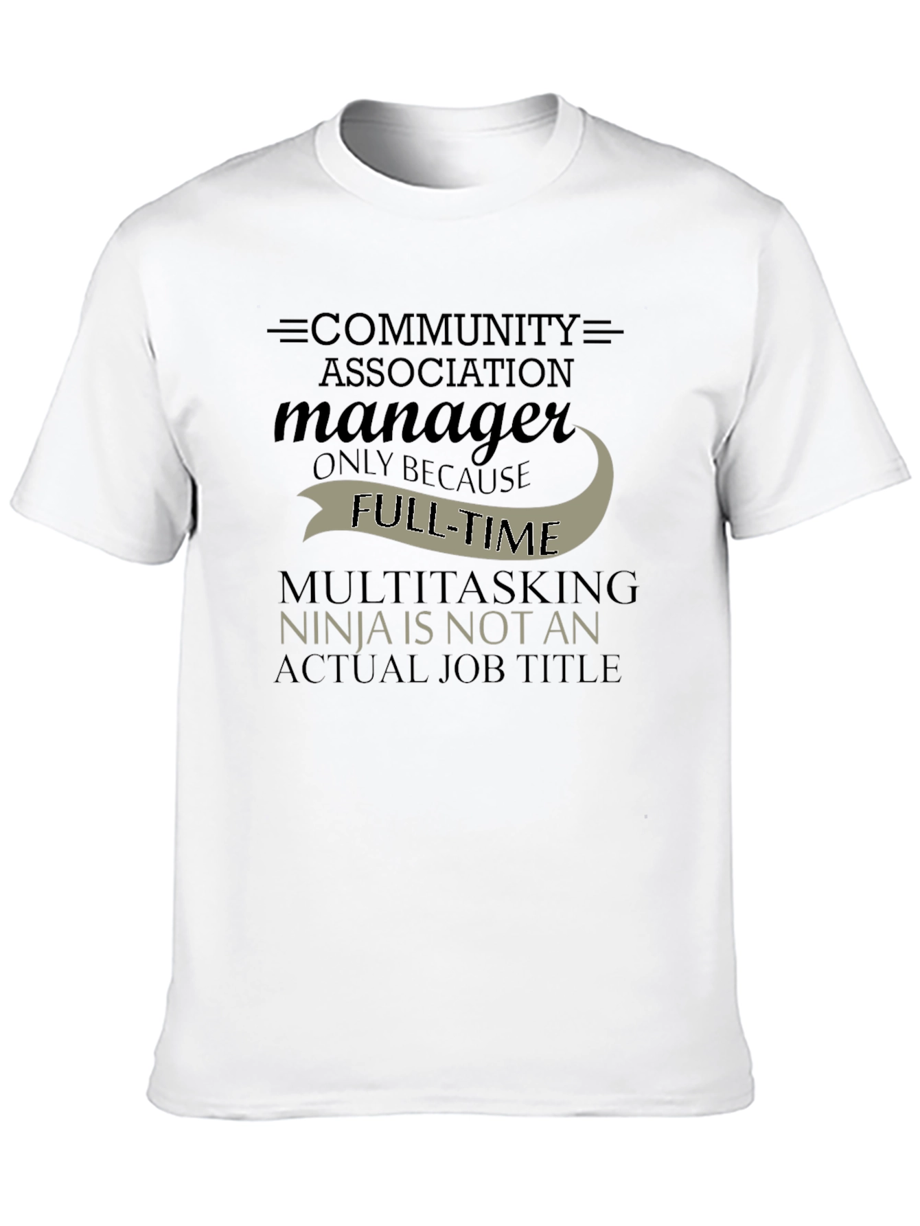 Camiseta Negra: Community Association Manager