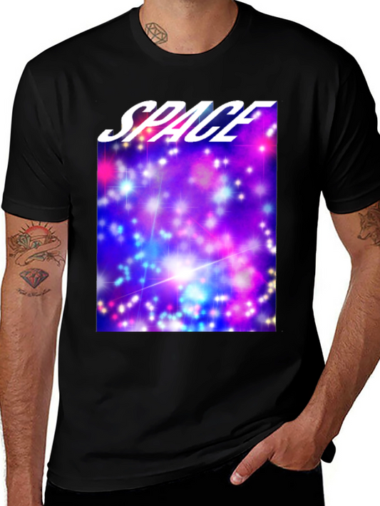 Camiseta Negra Espacio Estelar