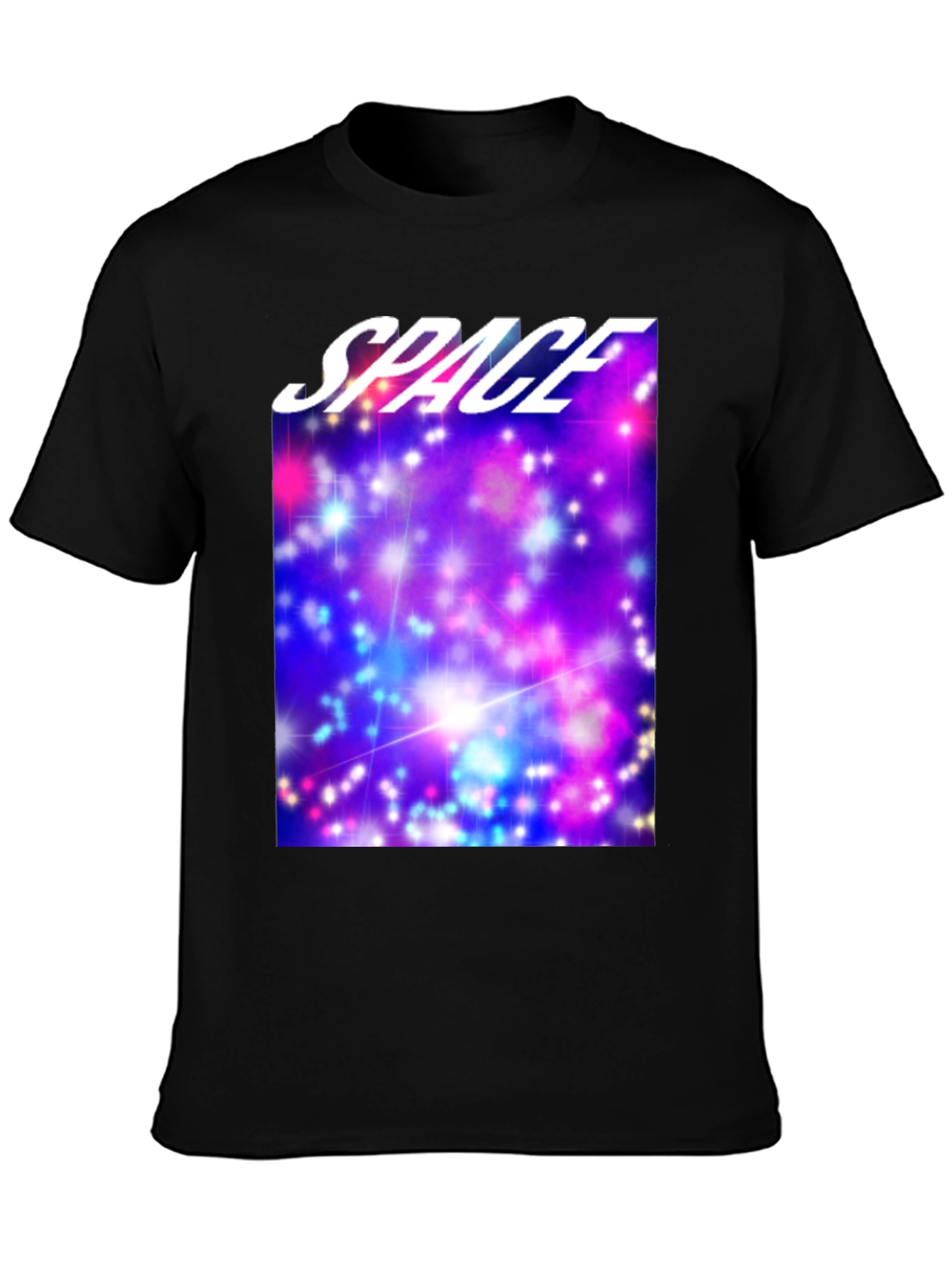 Camiseta Negra Espacio Estelar