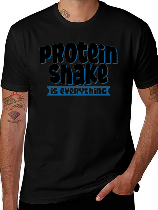 Camiseta Negra Protein Shake is Everything