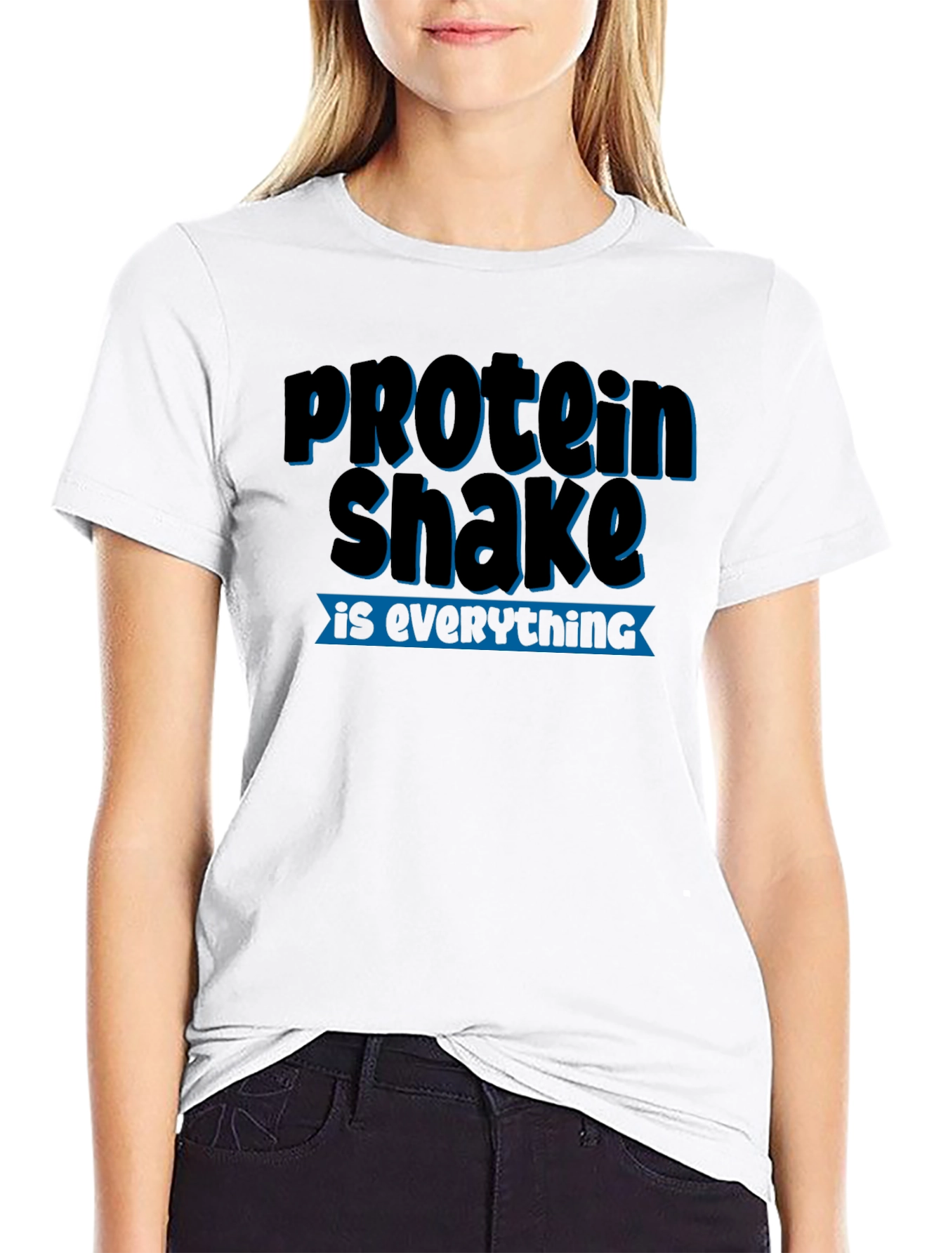 Camiseta Negra Protein Shake is Everything