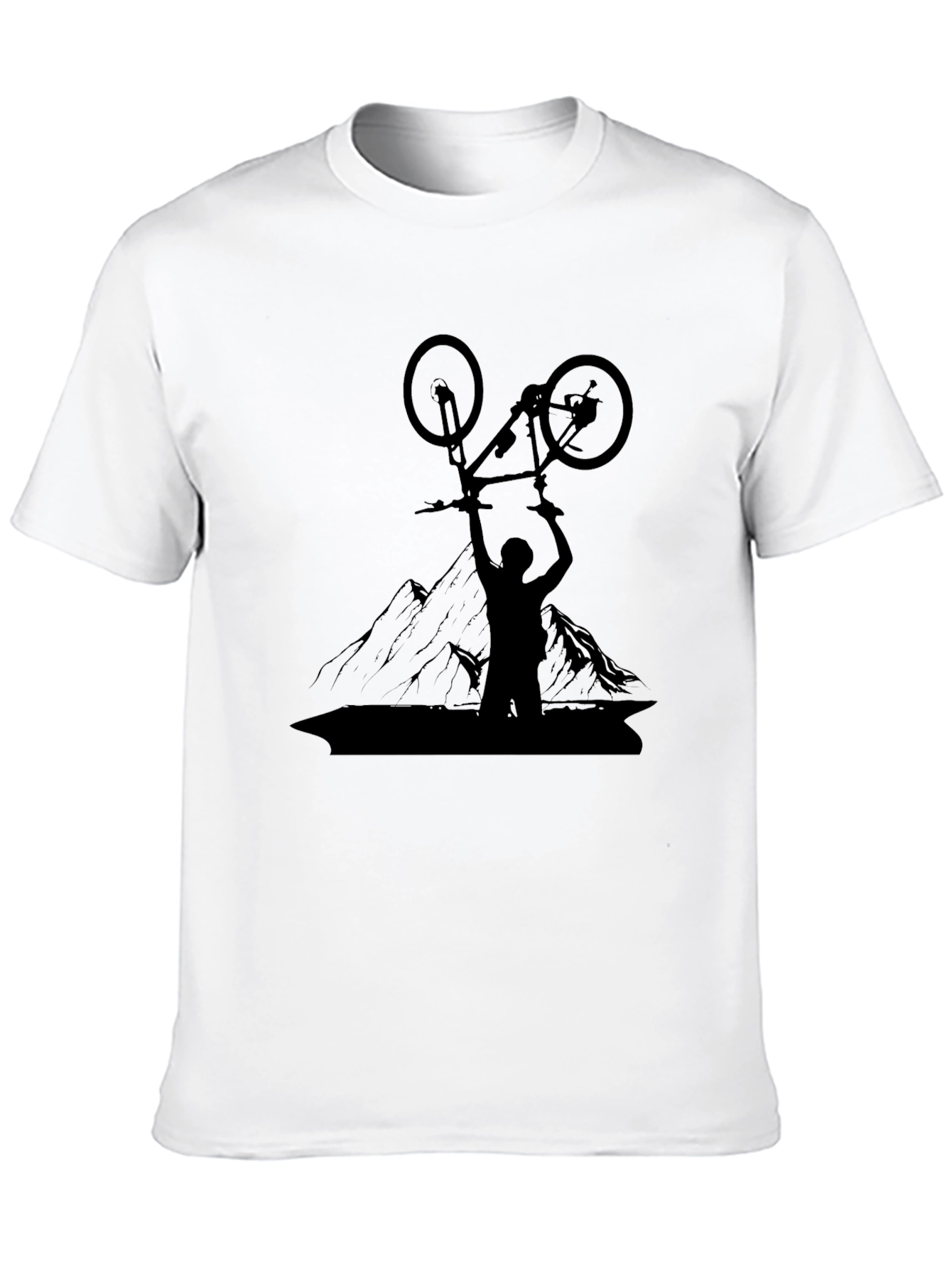 Camiseta Negra Hombre Ciclismo Montaña