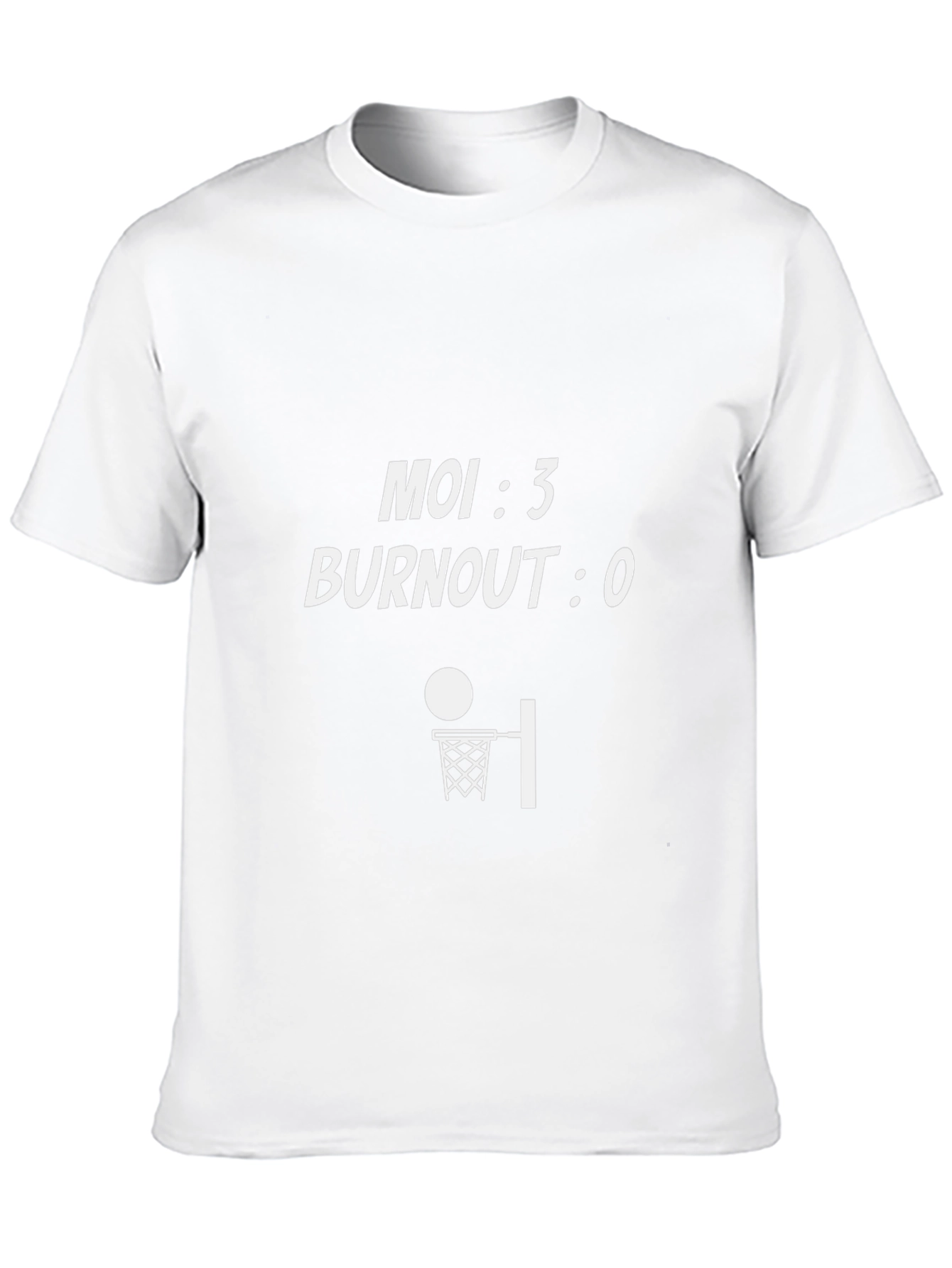 Camiseta Negra Moi 3 Burnout 0 Baloncesto