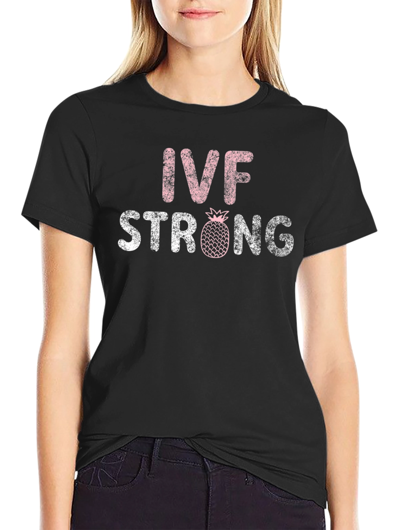 Camiseta Negra IVF Strong con Piña