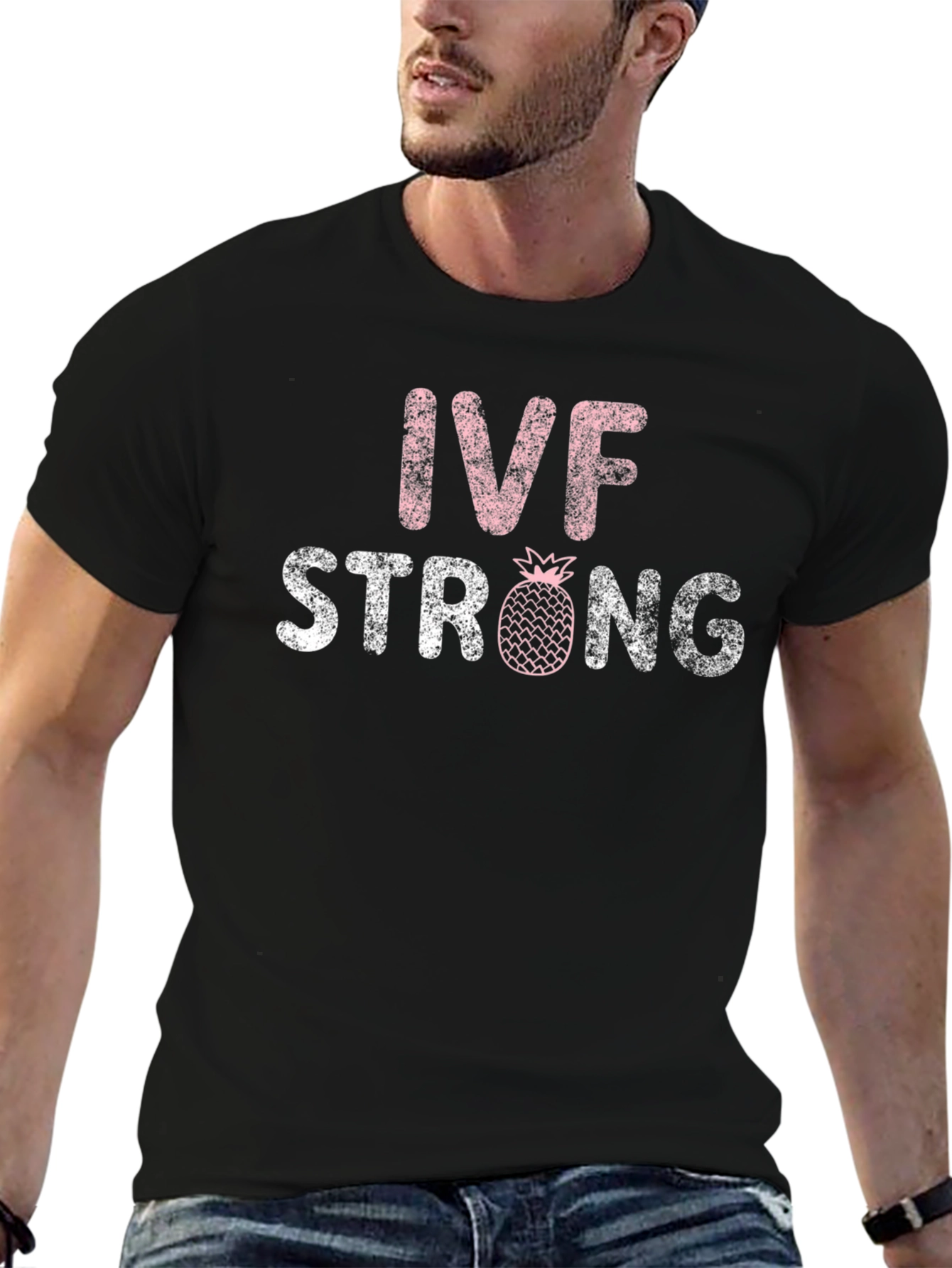 Camiseta Negra IVF Strong con Piña