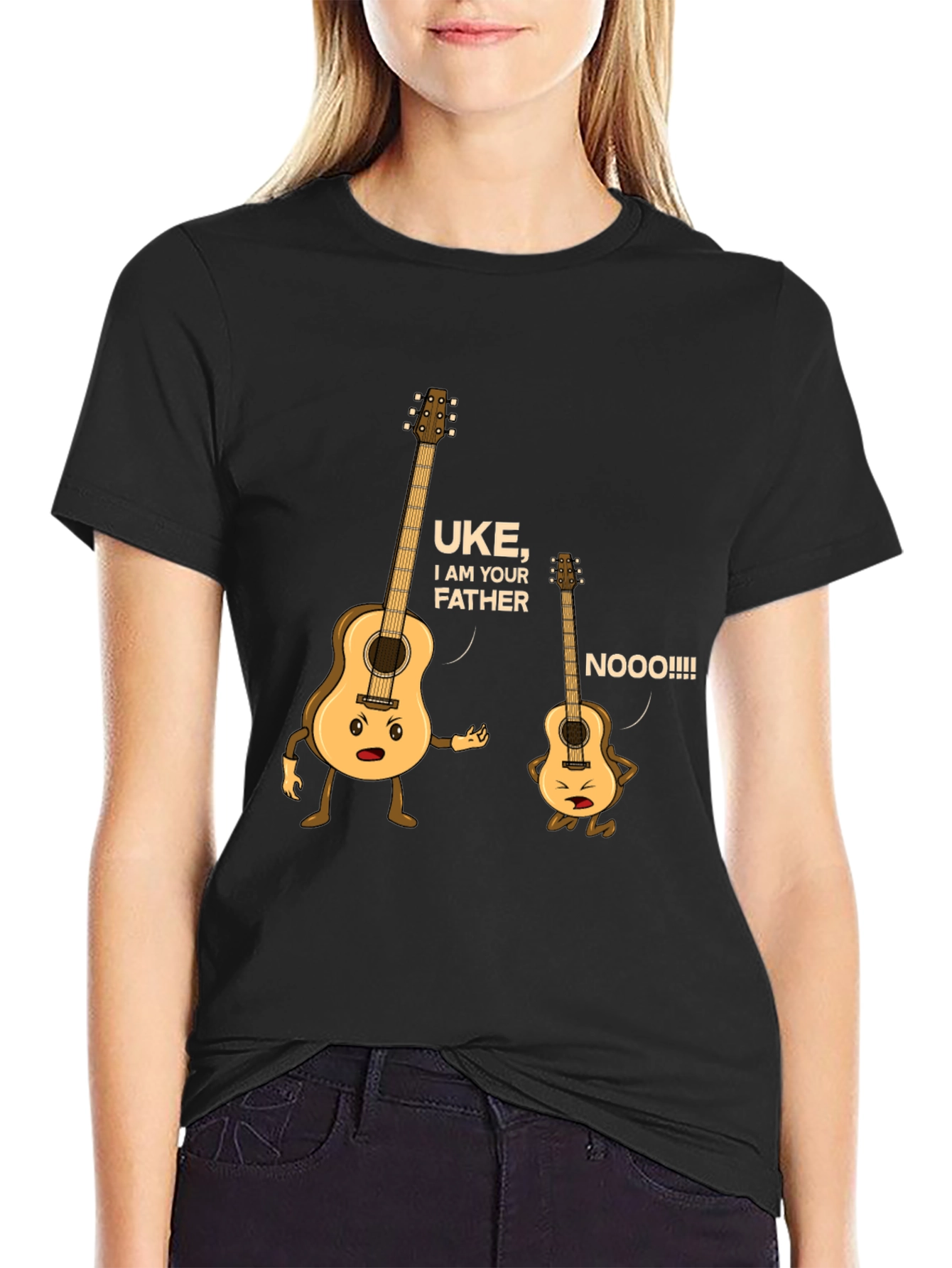 Camiseta Negra Uke I Am Your Father
