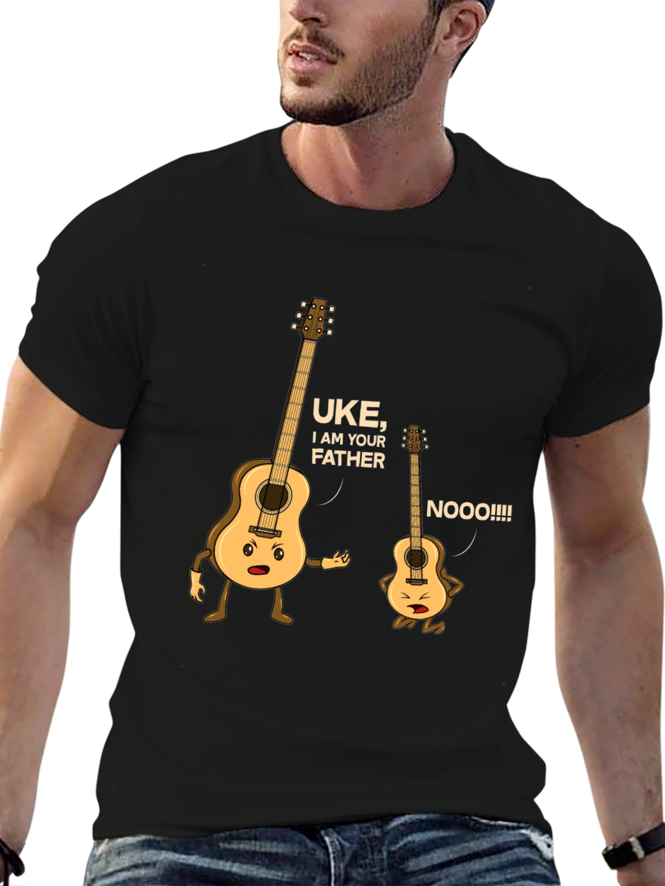 Camiseta Negra Uke I Am Your Father
