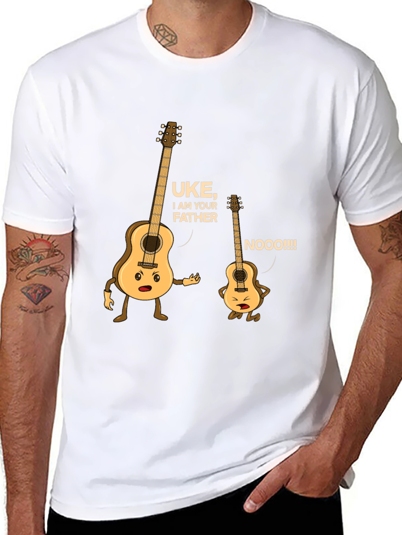 Camiseta Negra Uke I Am Your Father