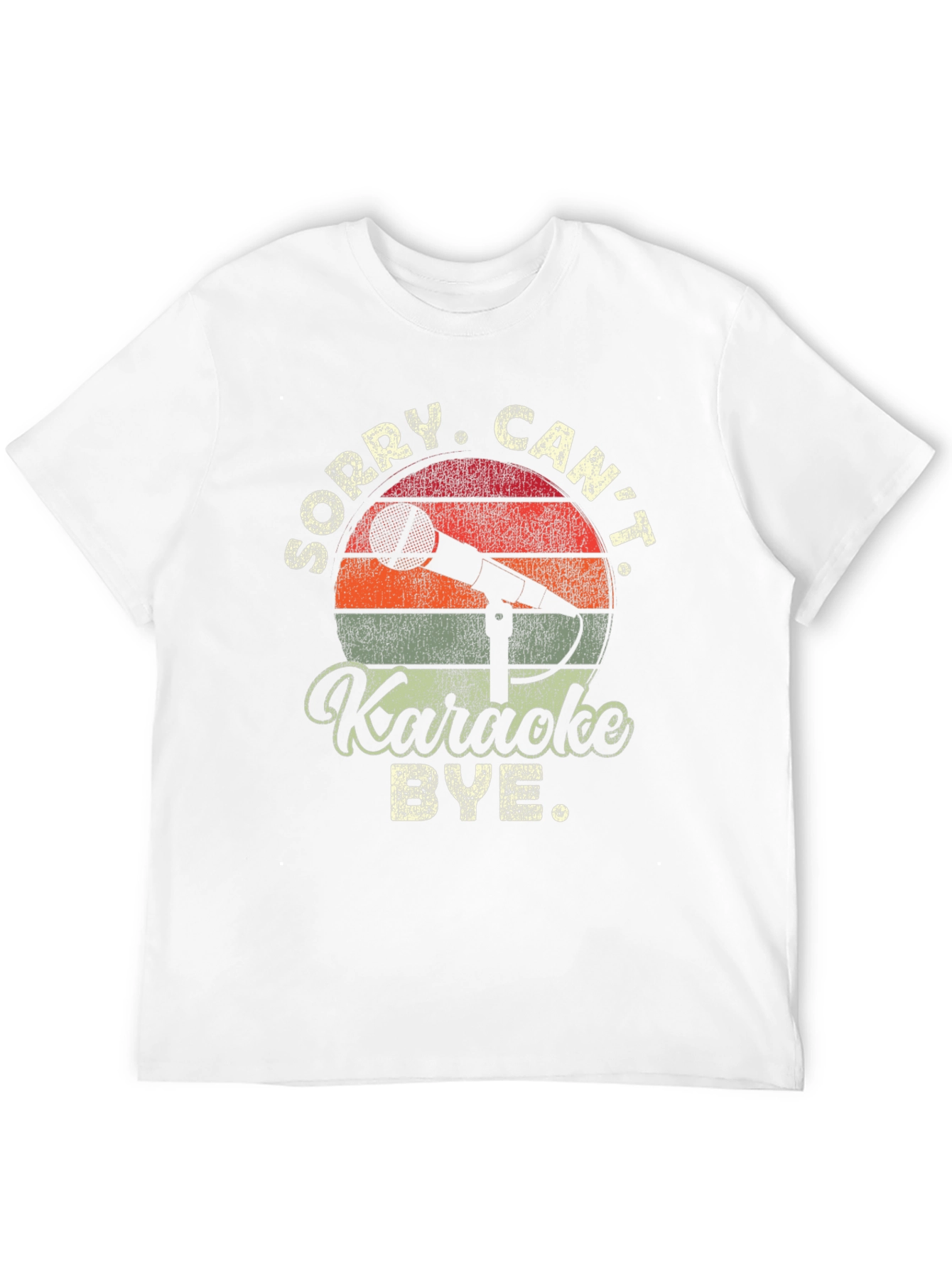 Camiseta Negra Divertida con Diseño Karaoke
